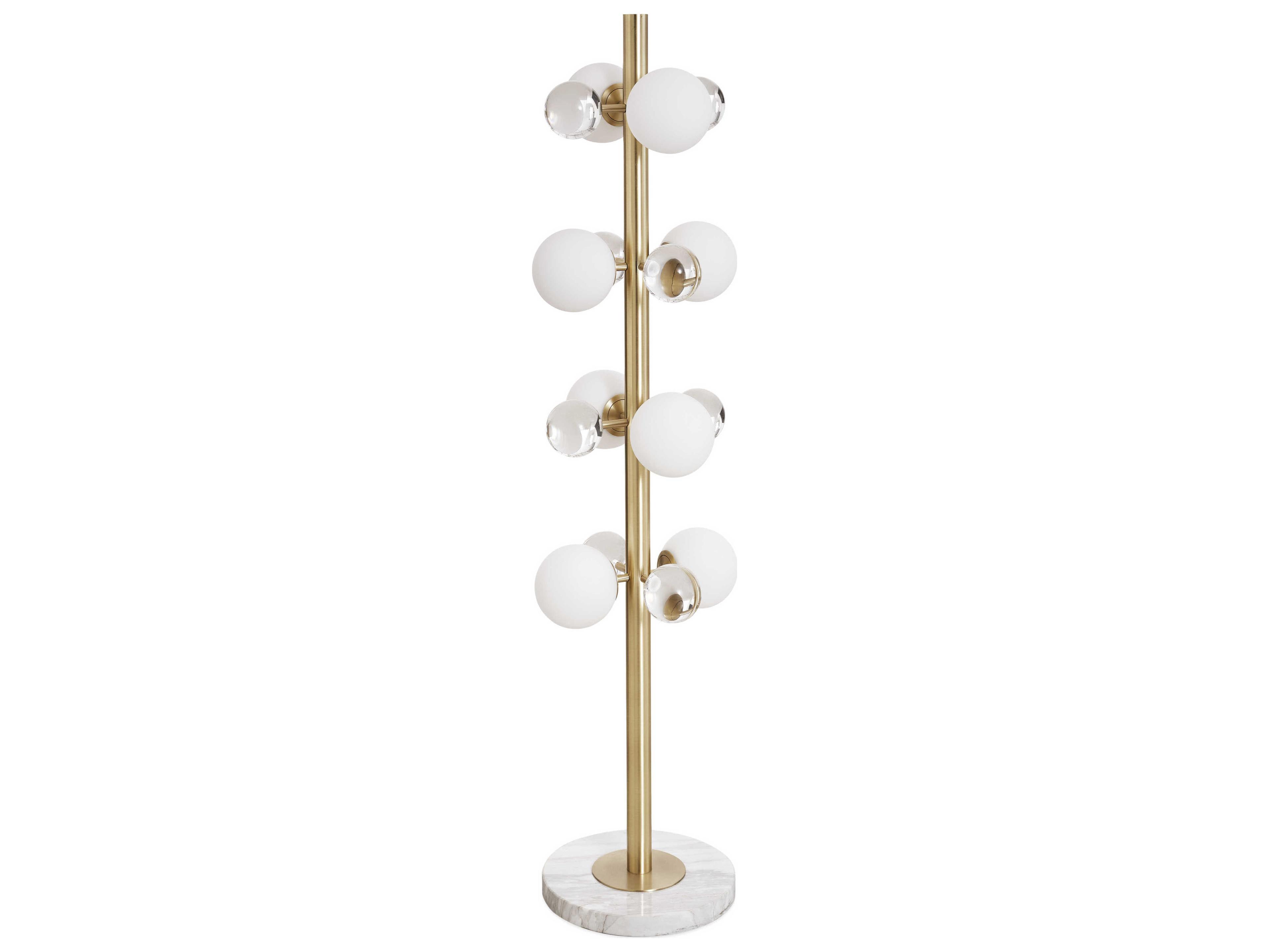 Jonathan Adler Globo Brushed Brass Floor Lamp
