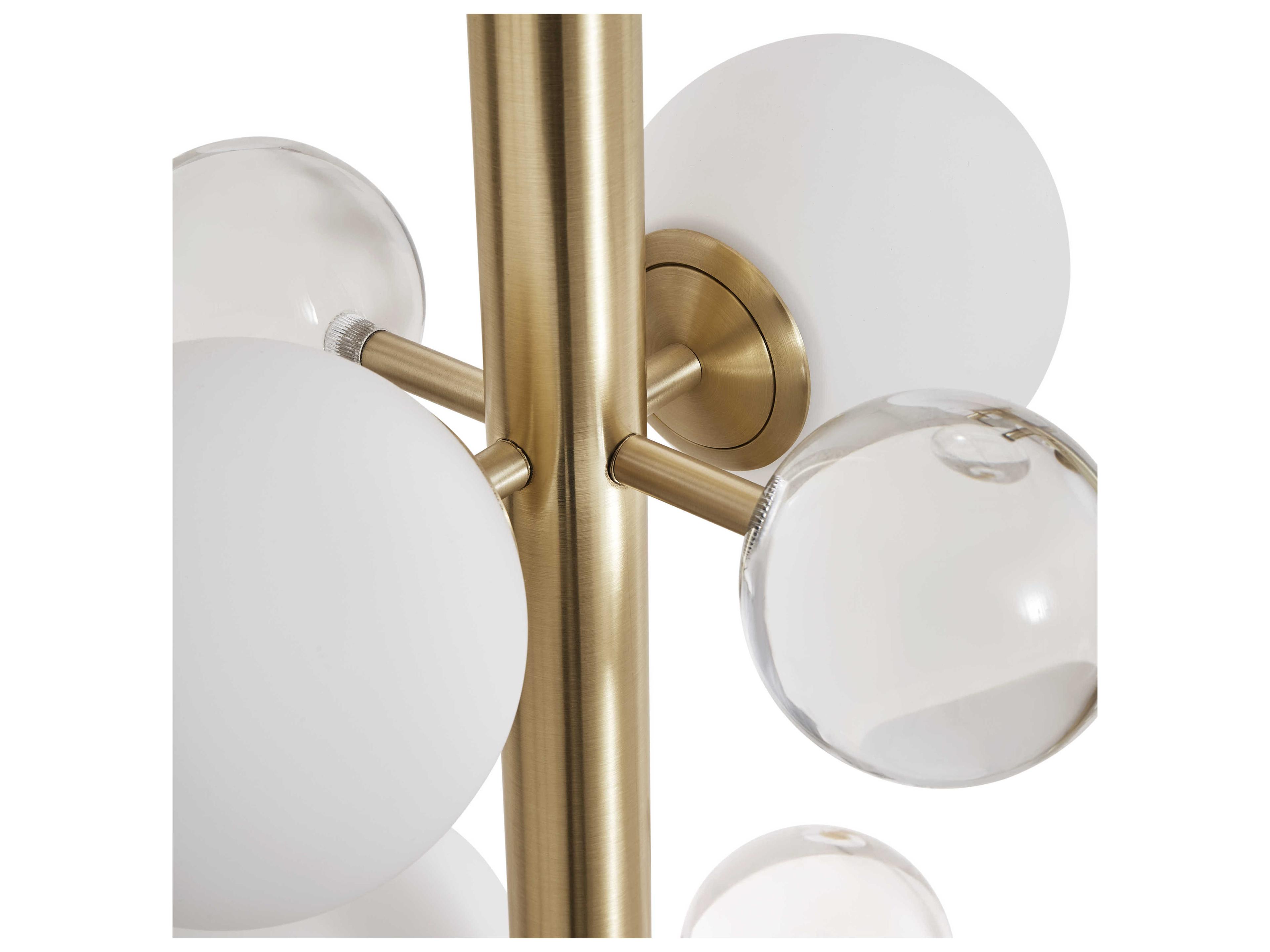 Jonathan Adler Globo Brushed Brass Floor Lamp