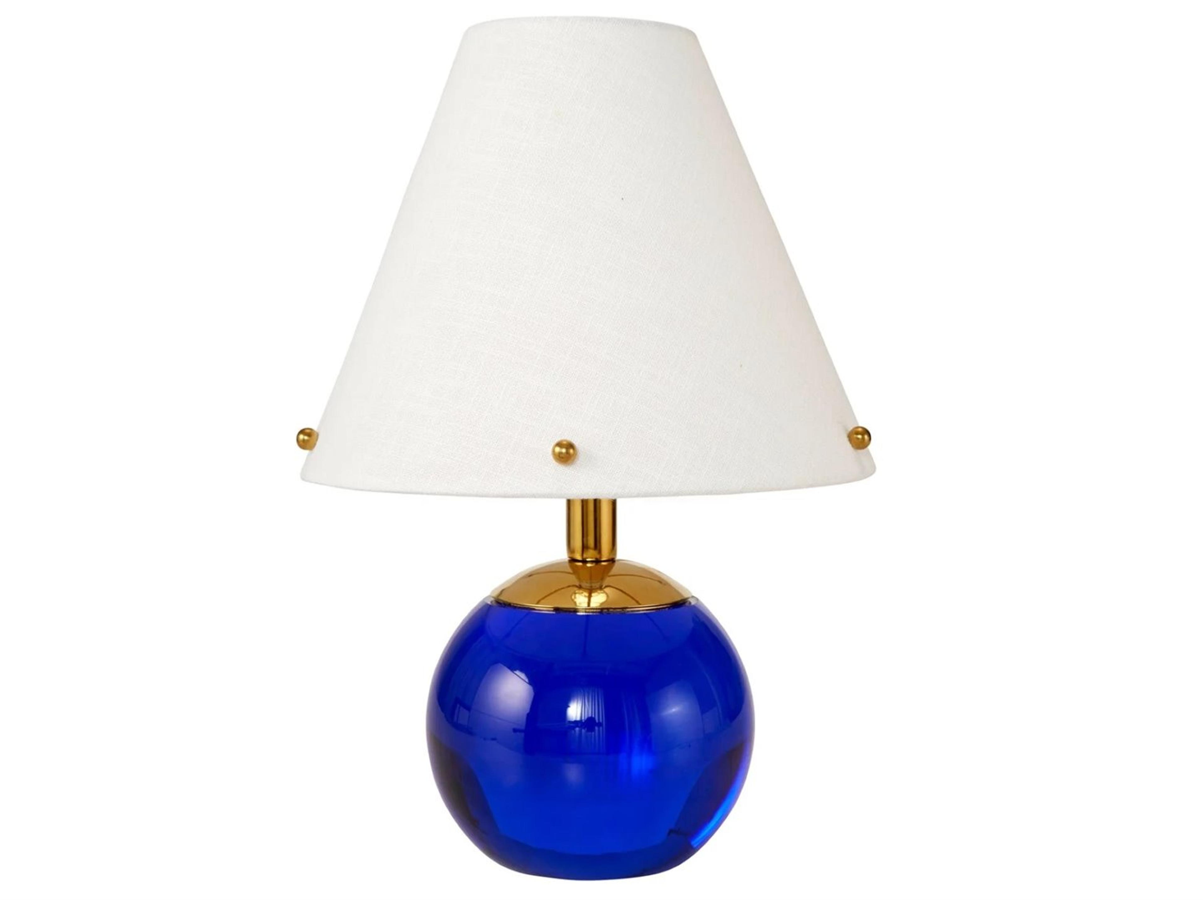 Belvedere Blue Crystal Table Lamp