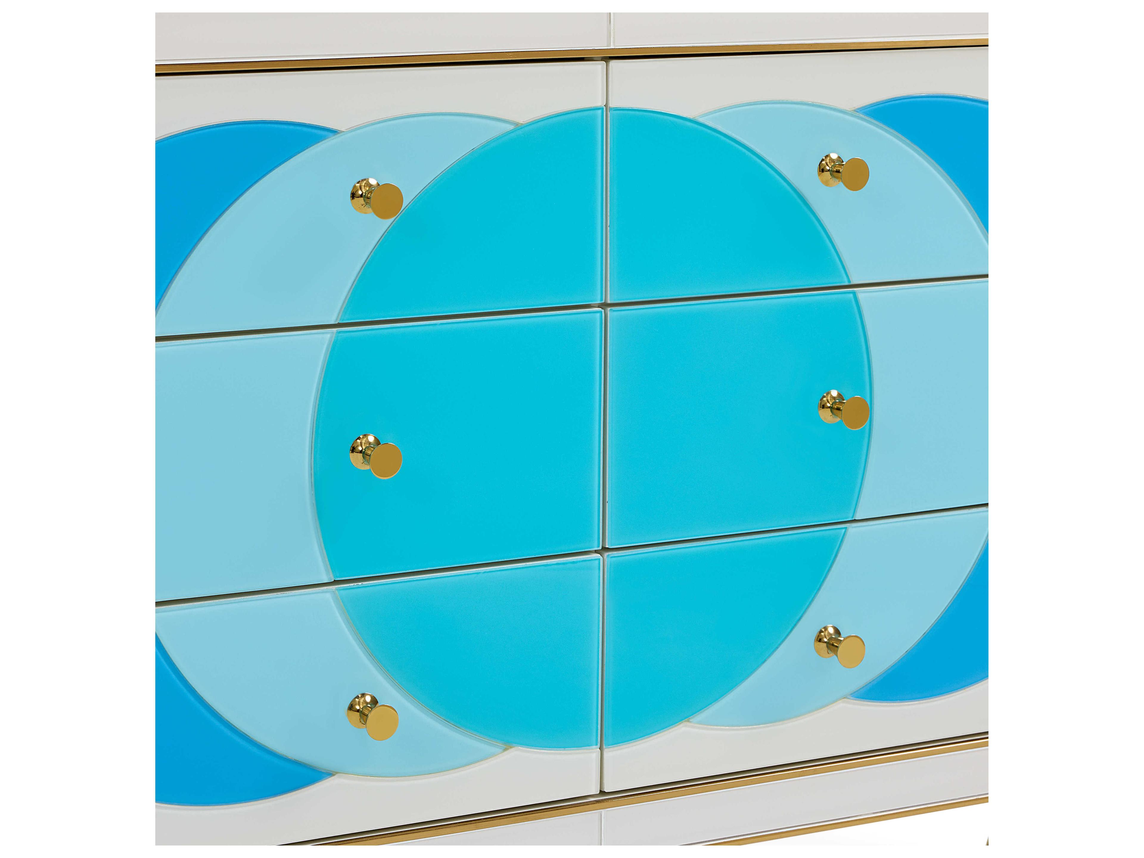 Jonathan Adler Ultramarine White Accent Chest