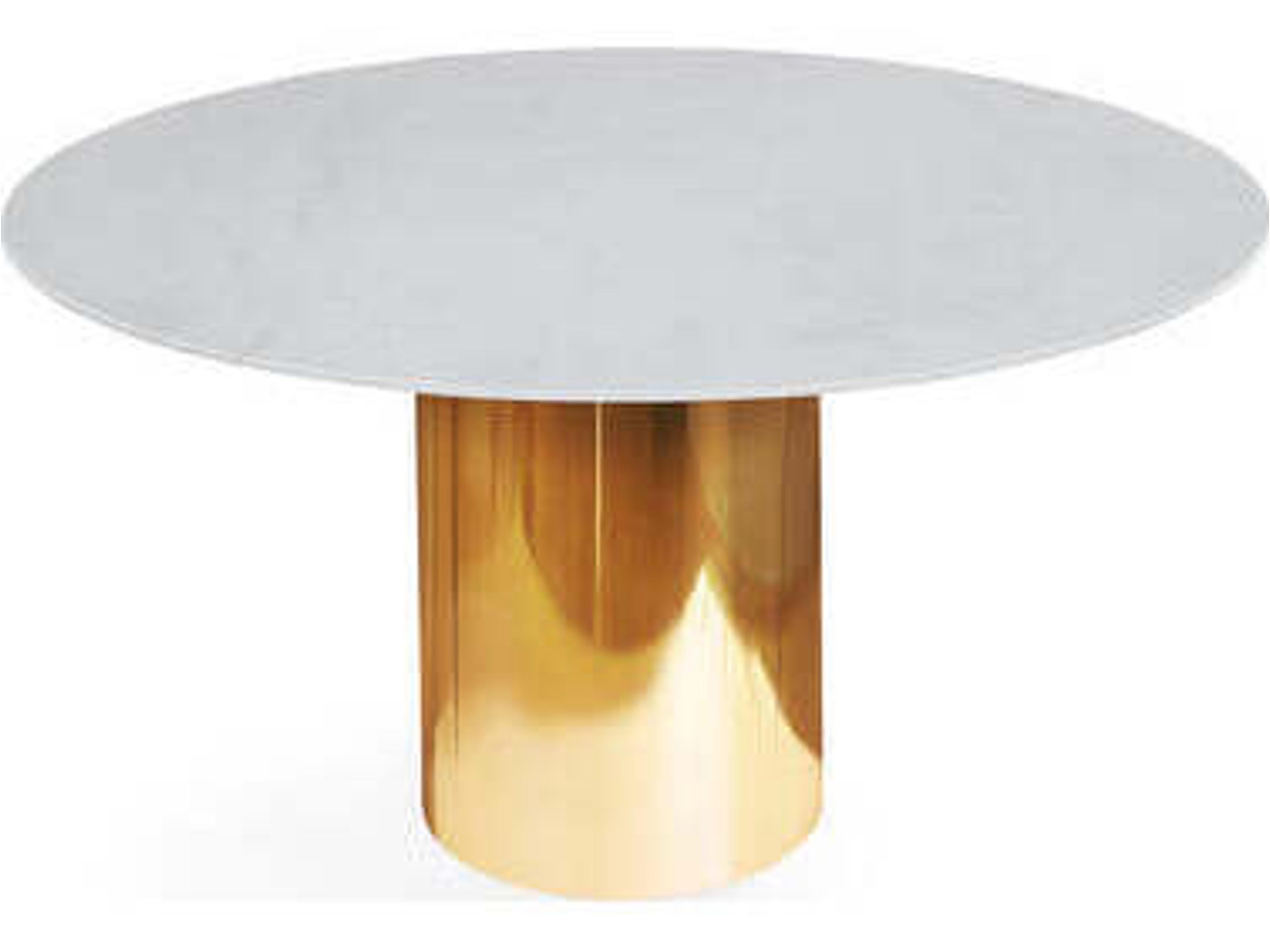 Alphaville Round Marble Dining Table