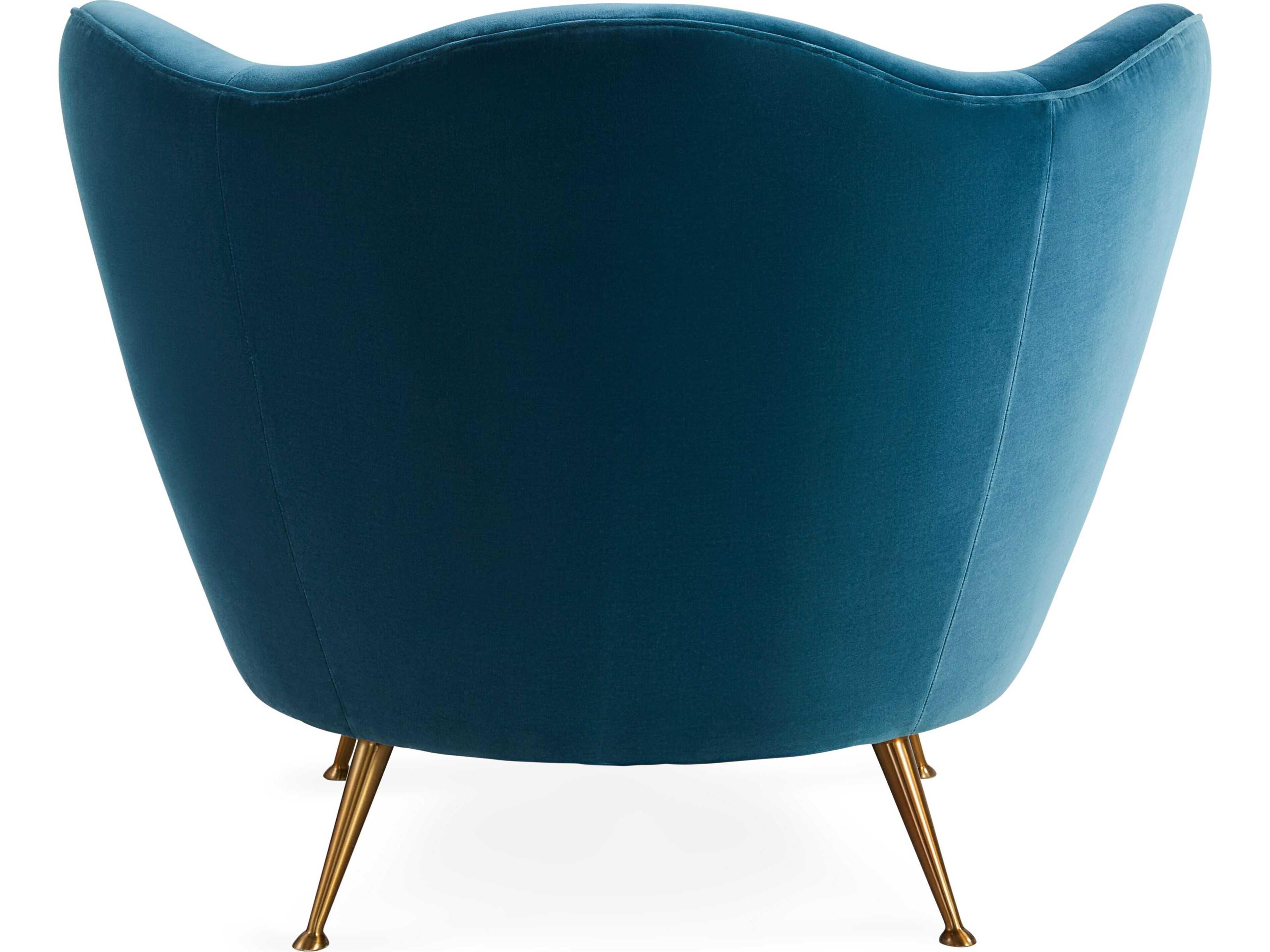 Jonathan Adler Ripple Blue Accent Chair