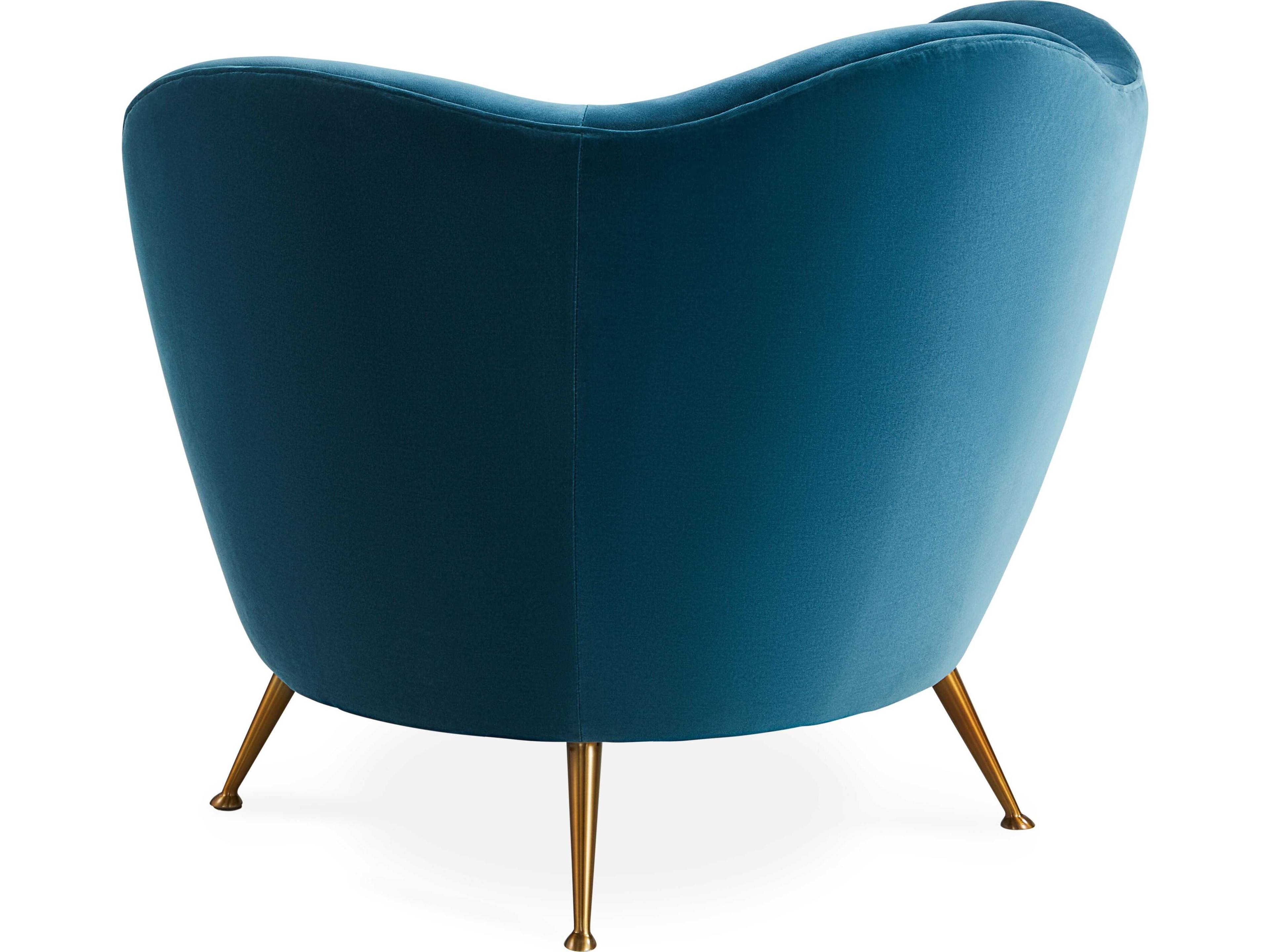 Jonathan Adler Ripple Blue Accent Chair