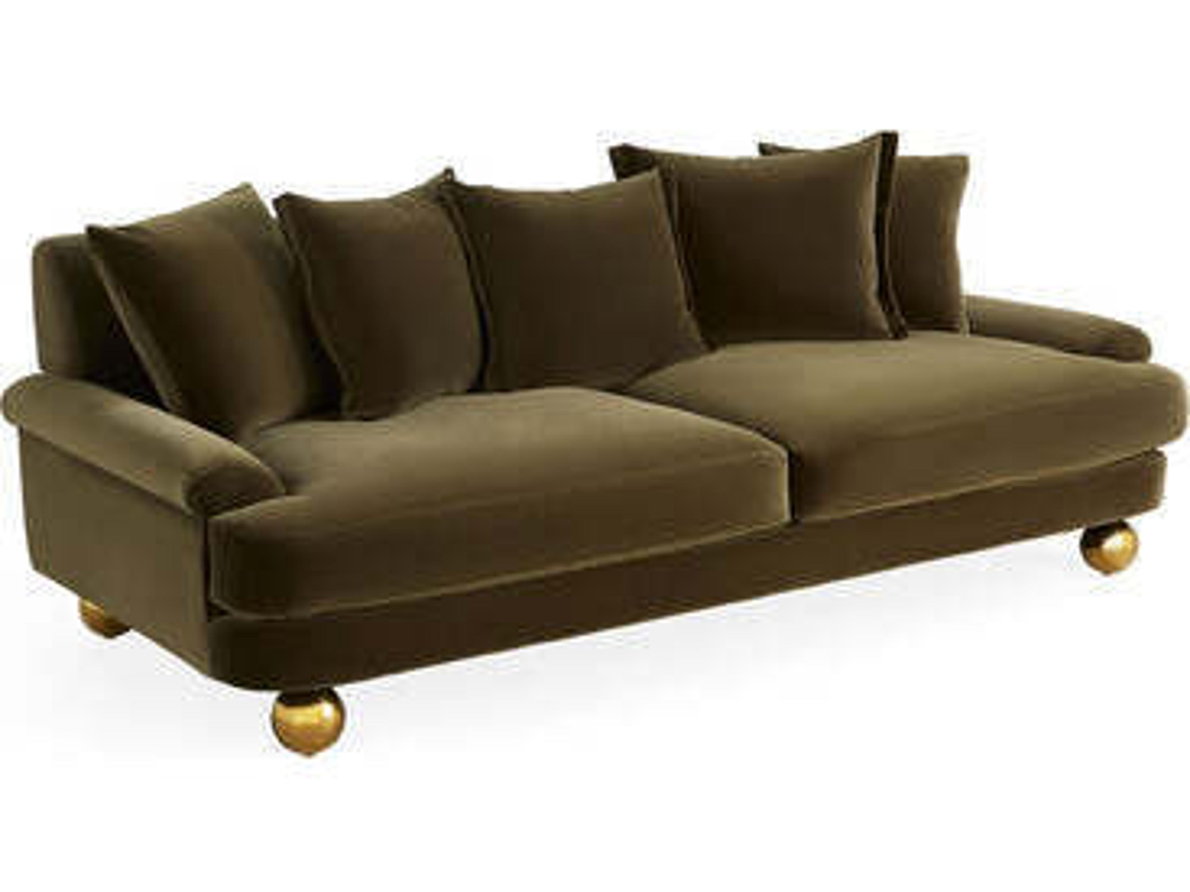 Jonathan Adler Greenwich Green Upholstered Sofa