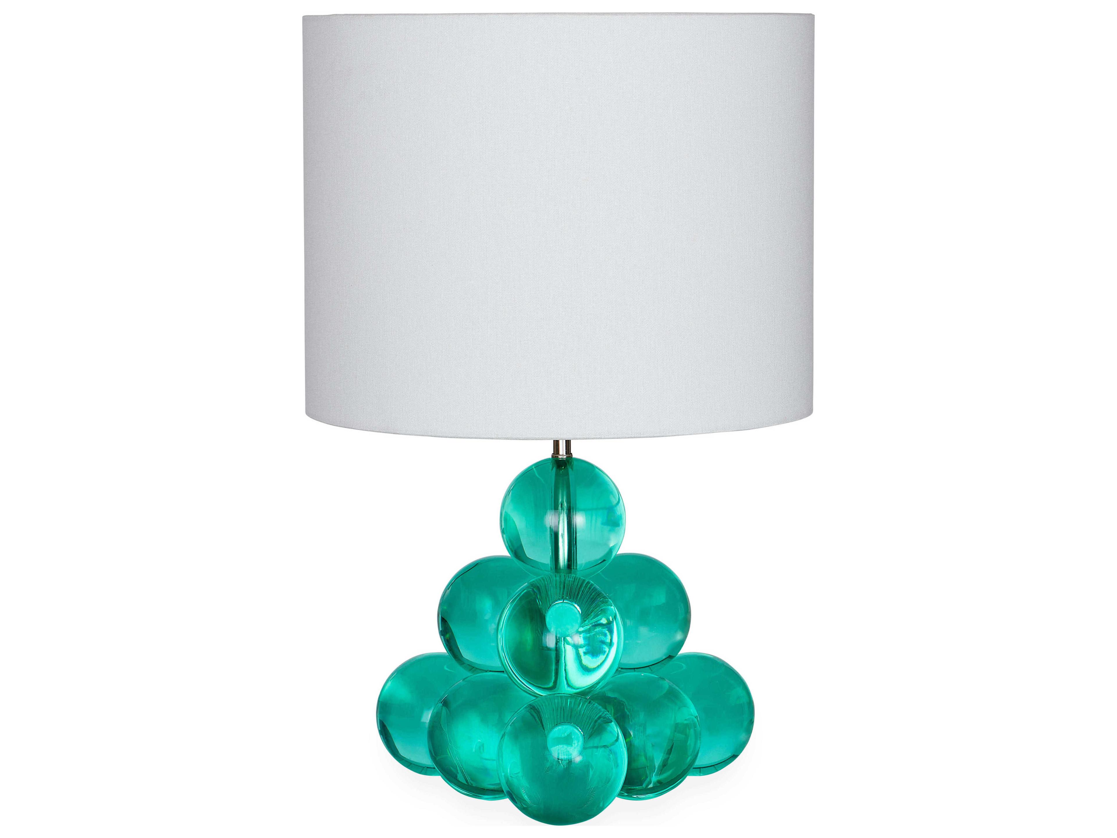 Globo Green Polished Nickel Table Lamp
