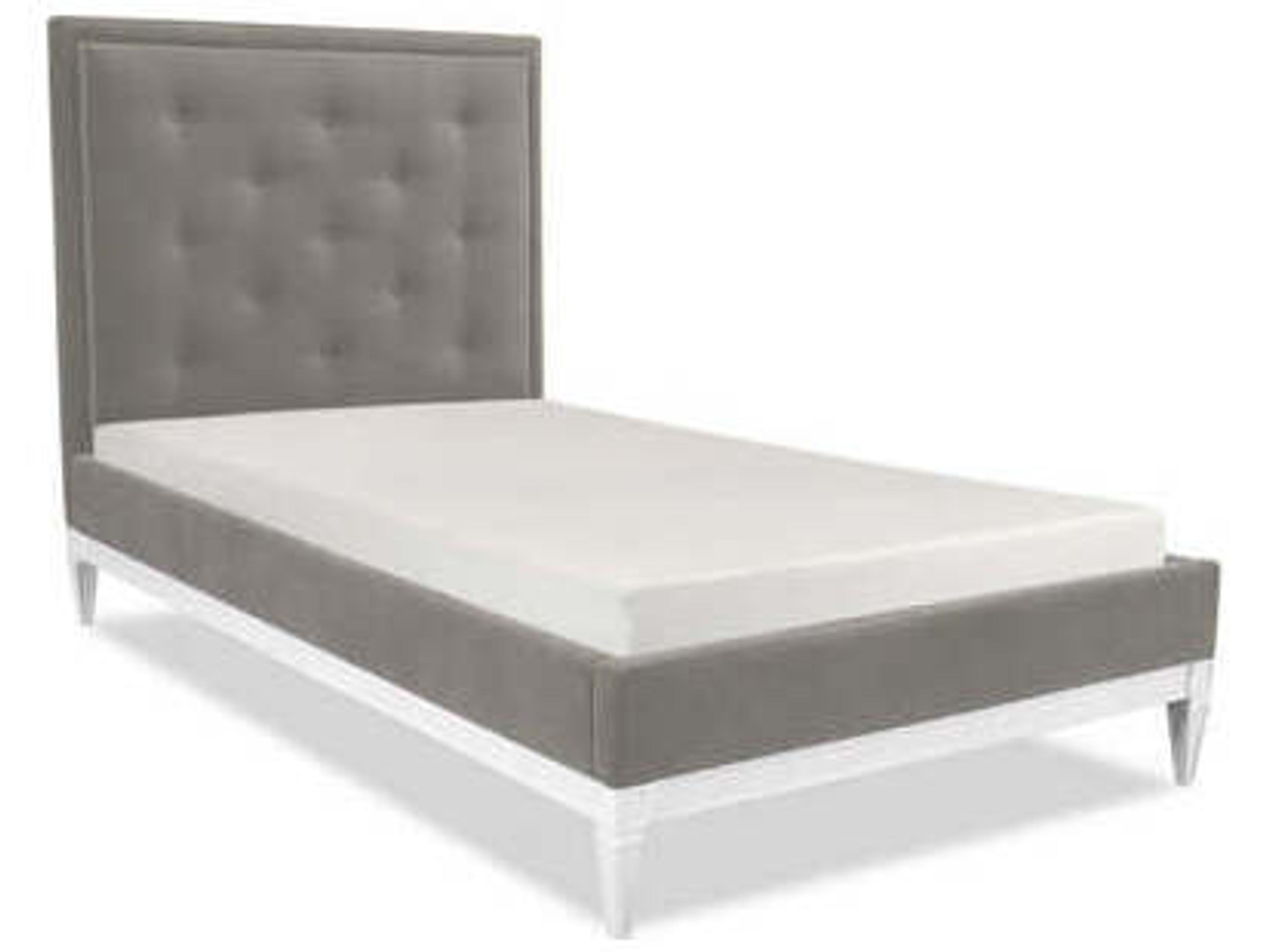 Jonathan Adler Lampert Gray Upholstered Queen Platform Bed