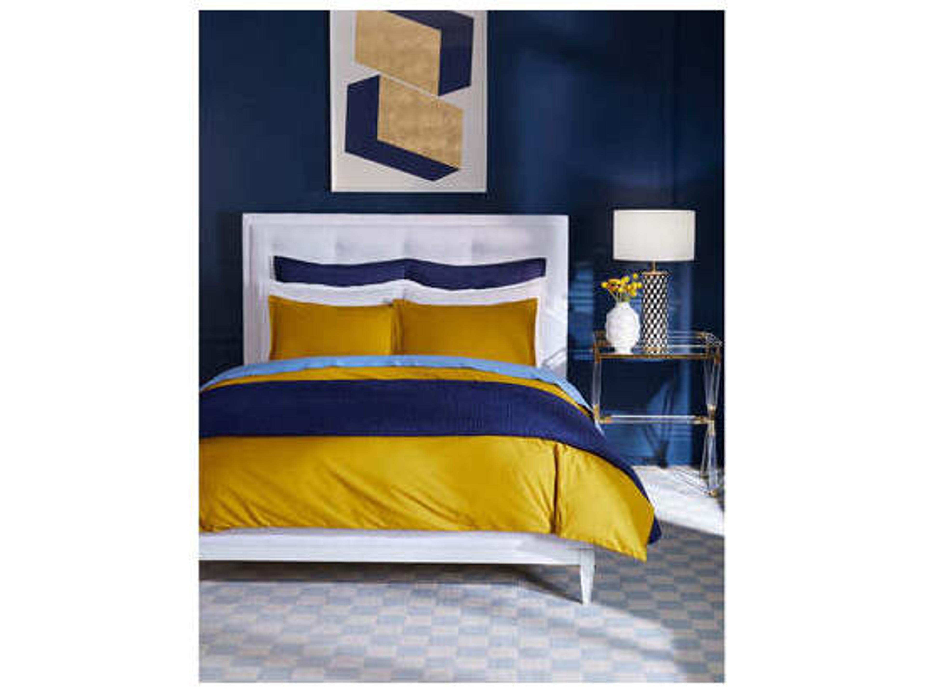 Jonathan Adler Lampert Gray Upholstered Queen Platform Bed