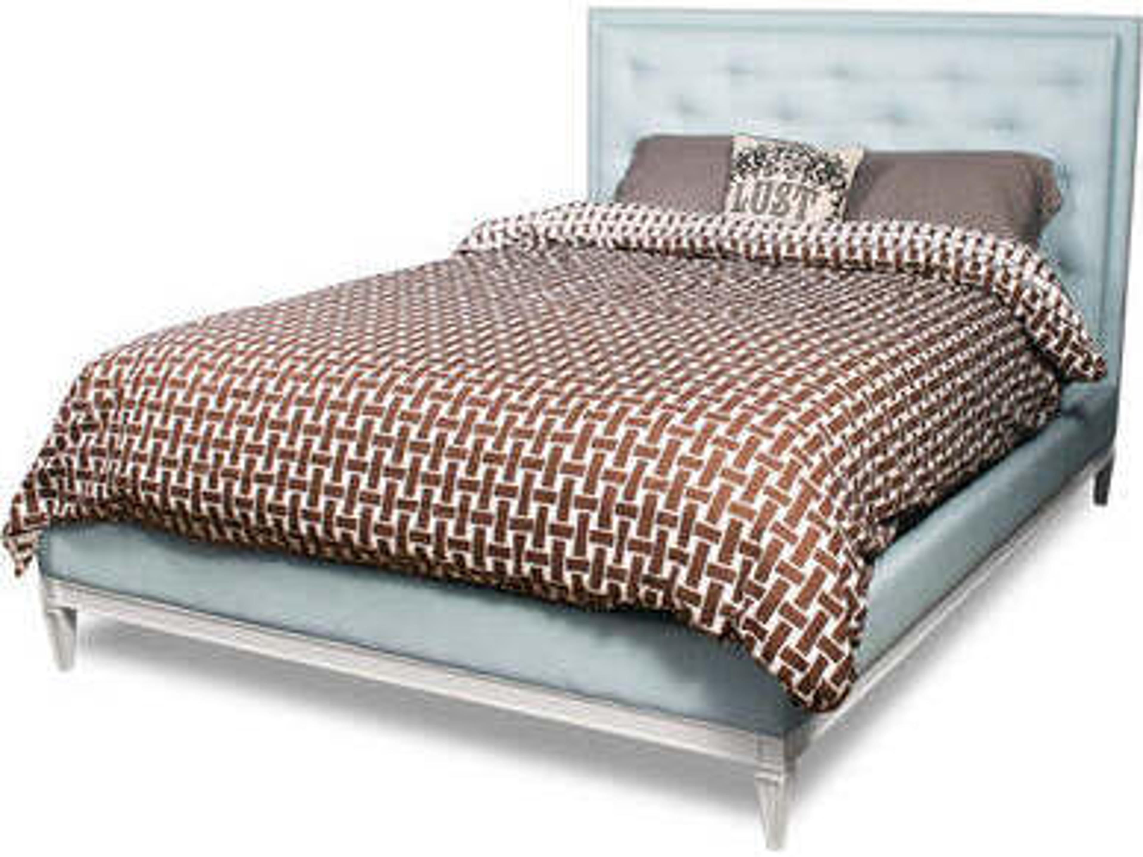 Jonathan Adler Lampert Gray Upholstered King Platform Bed