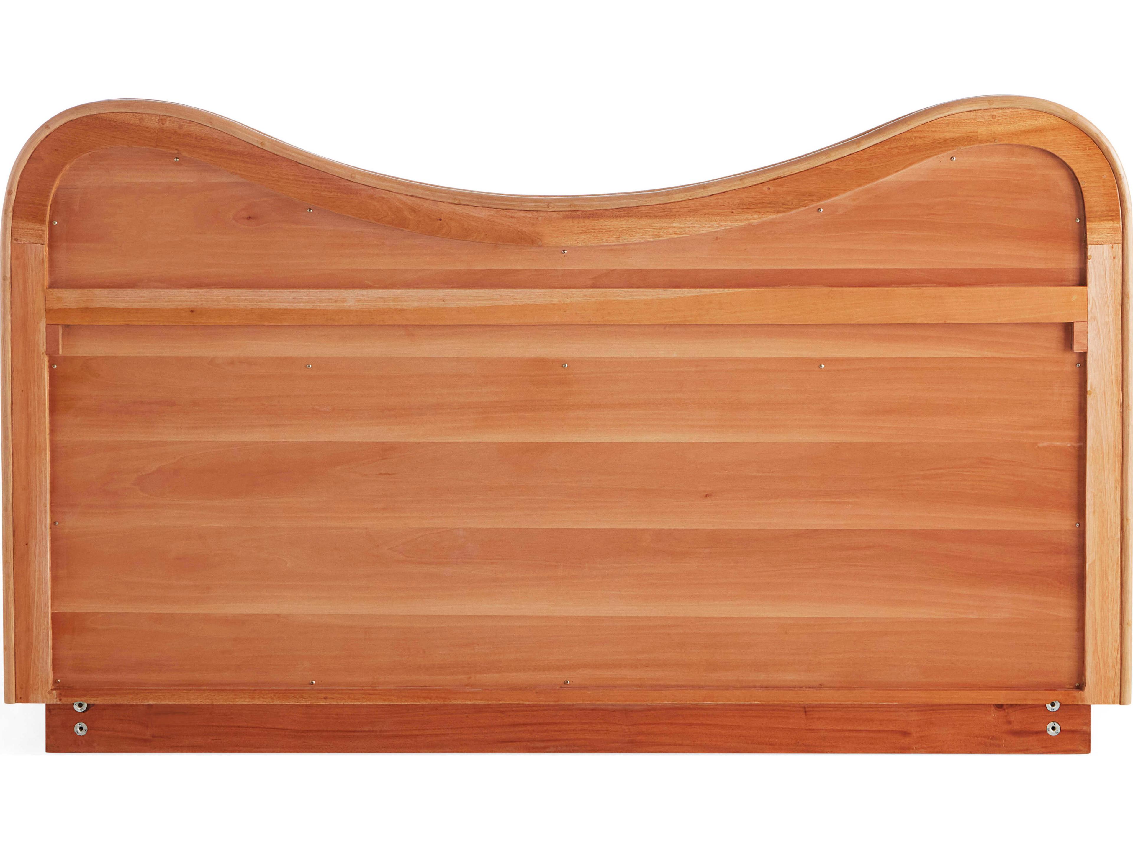 Jonathan Adler Riviera Natural Olympus Oatmeal Rattan Wood King Platform Bed