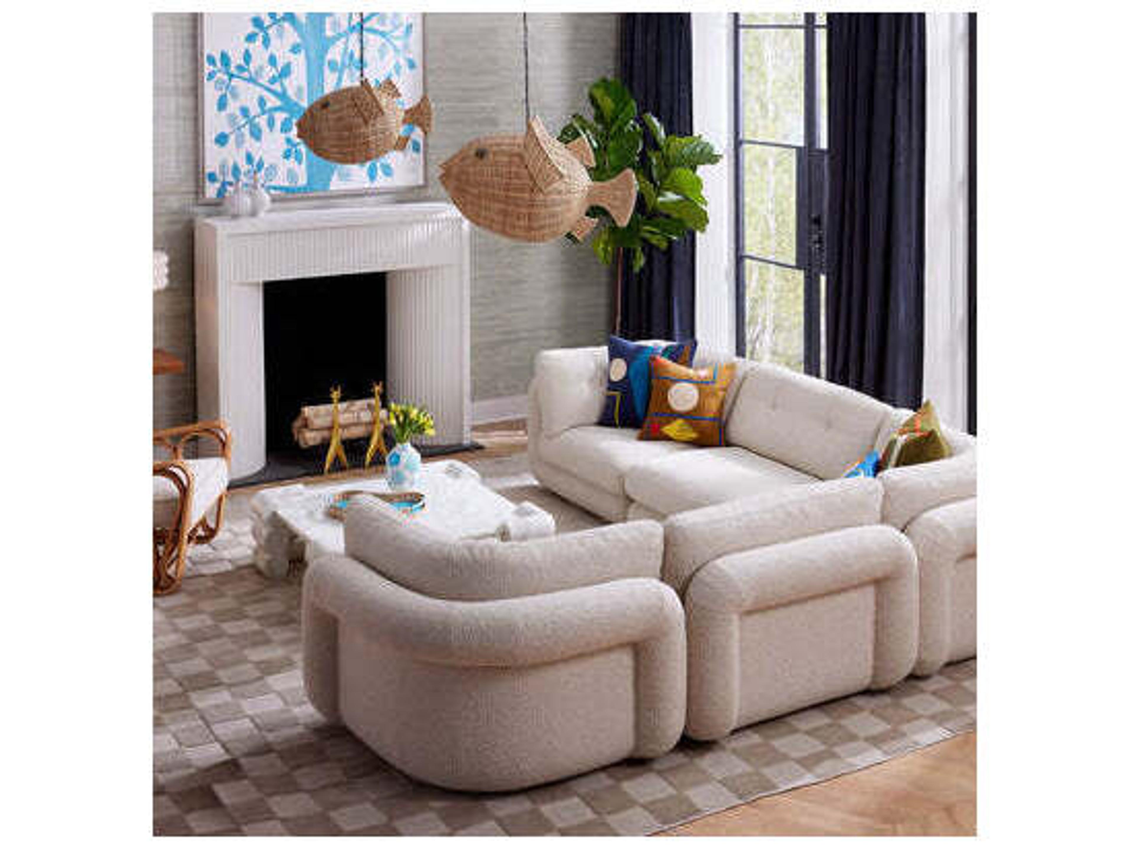 Jonathan Adler Circuit Square Marble Coffee Table