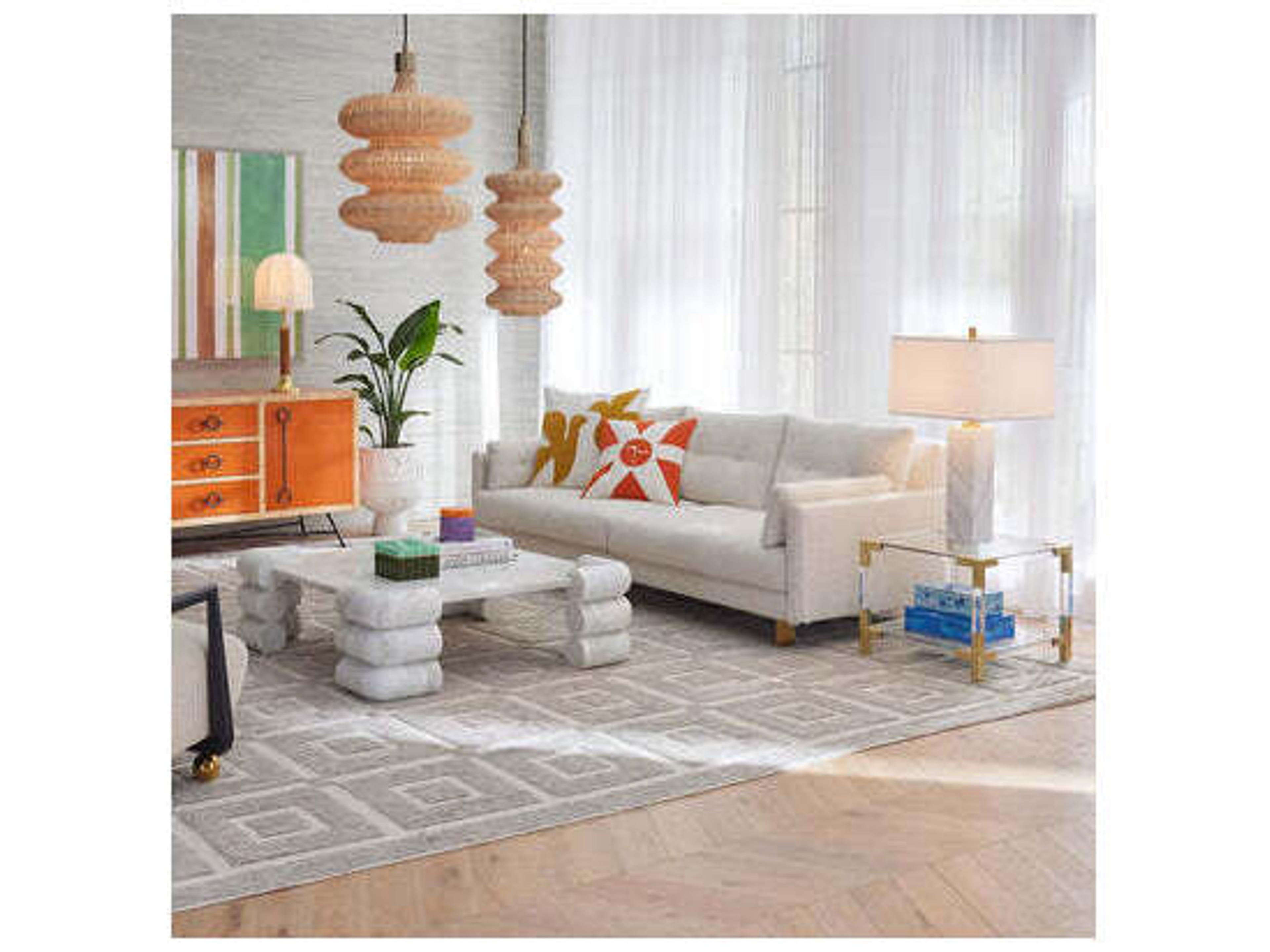 Jonathan Adler Circuit Square Marble Coffee Table