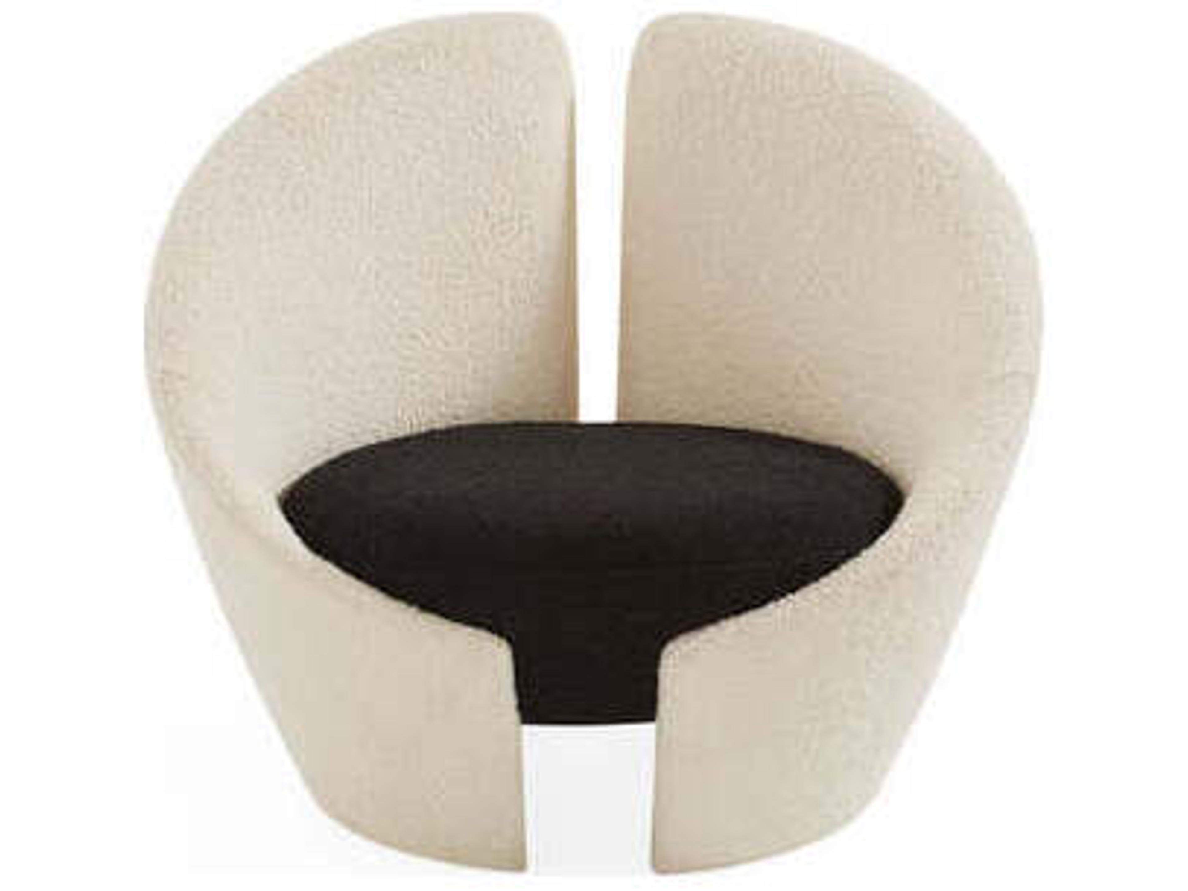 Jonathan Adler Marais Beige Fabric Accent Chair