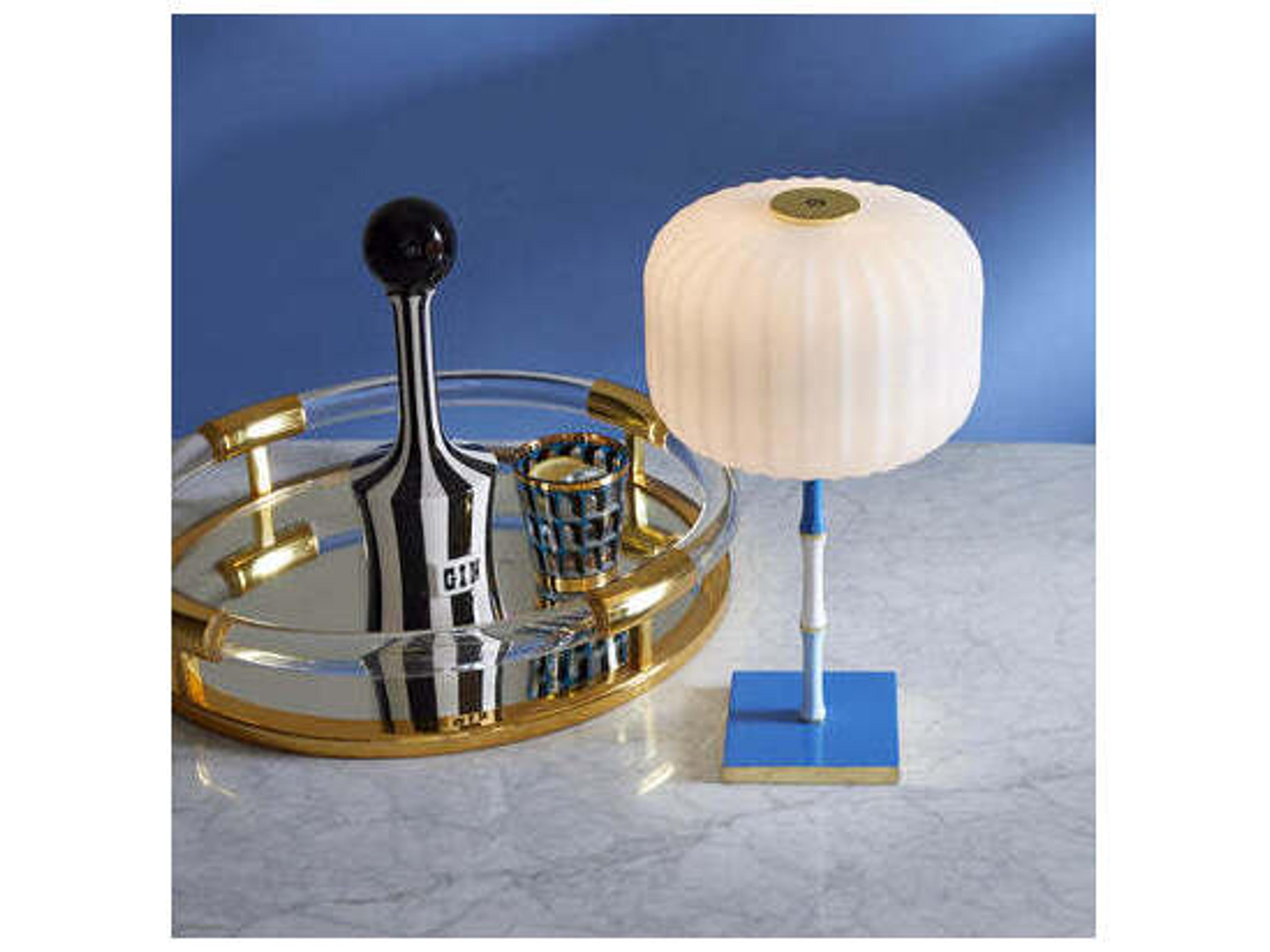 Jonathan Adler Scala Blue Table Lamp