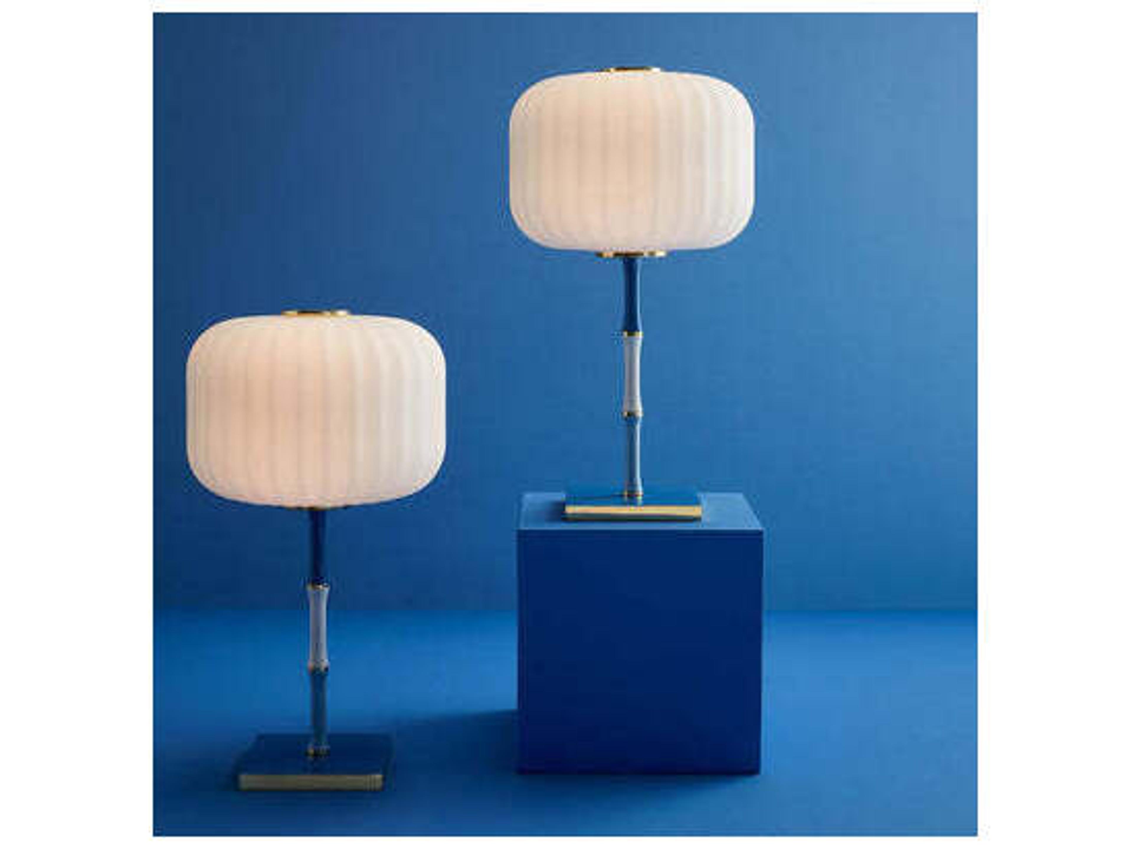 Jonathan Adler Scala Blue Table Lamp