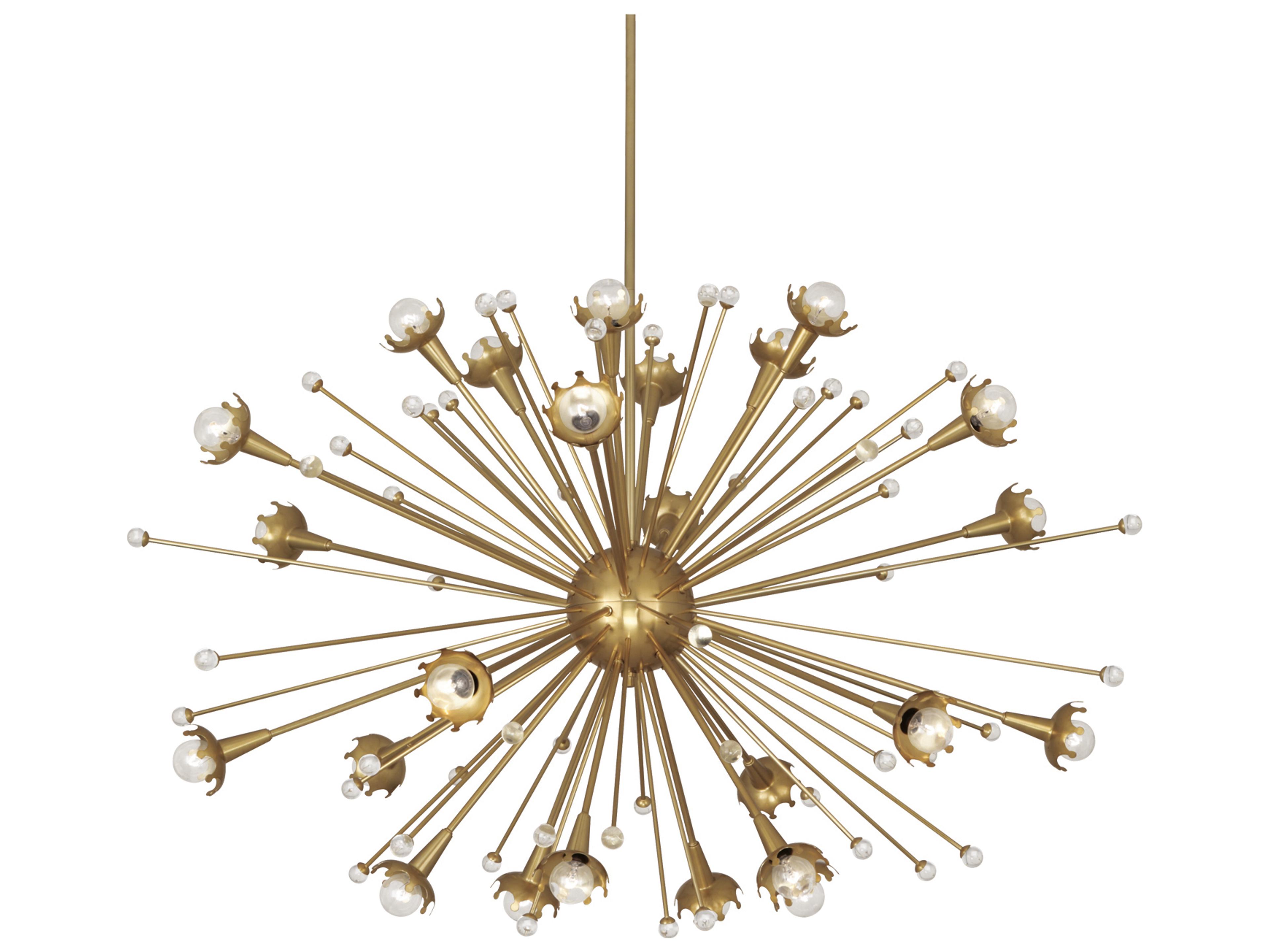 Sputnik Brass Chandelier