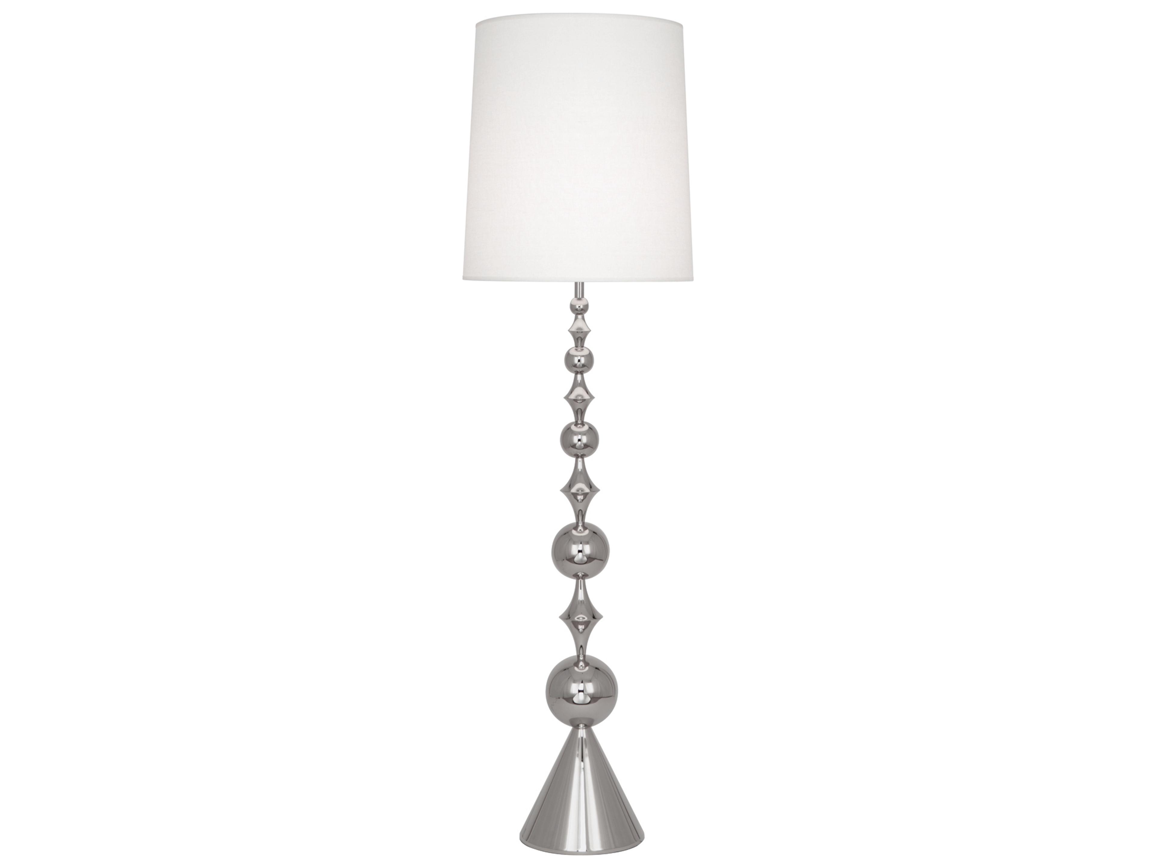 Jonathan Adler Harlequin Nickel Floor Lamp