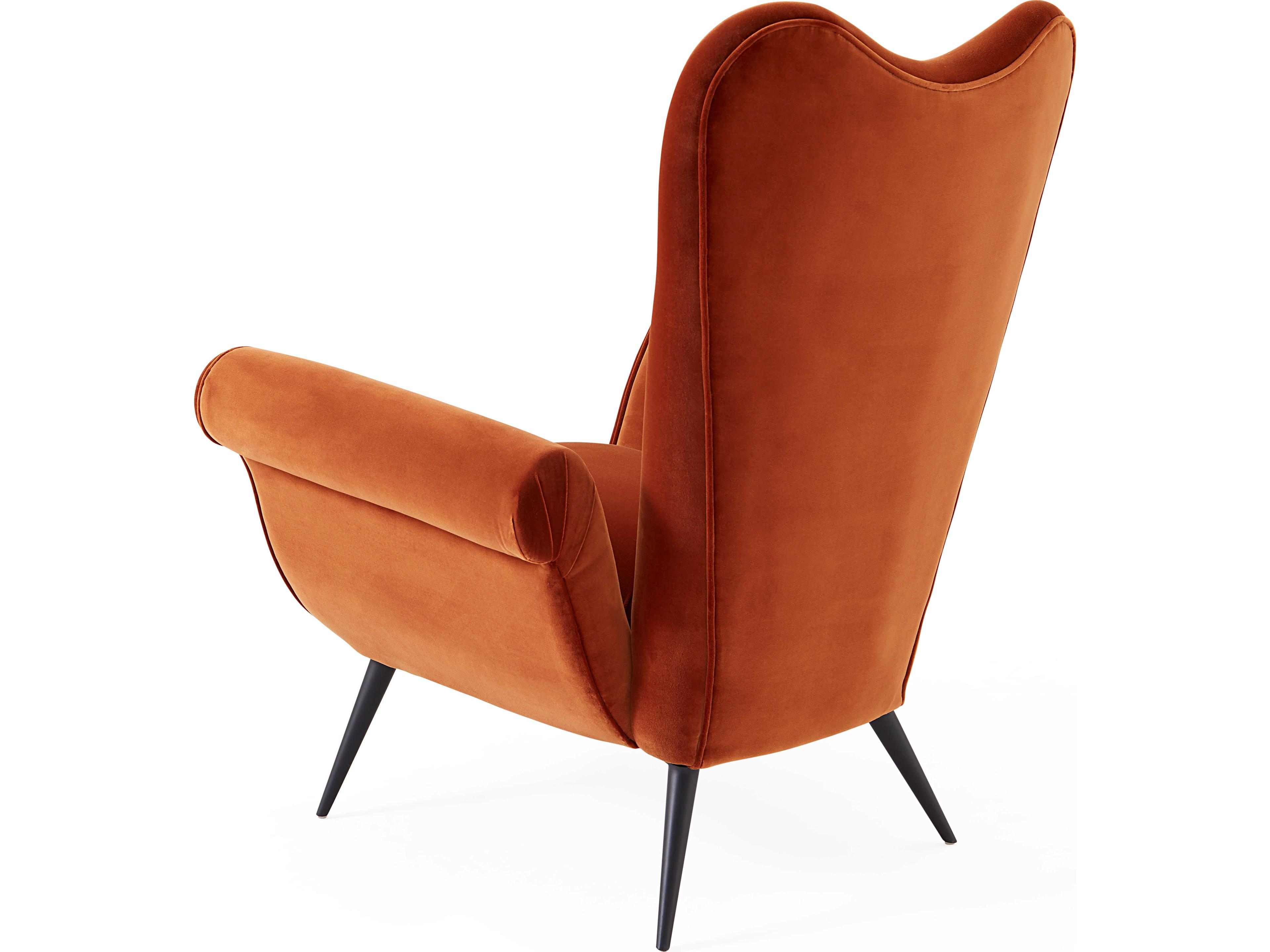 Jonathan Adler Juliet Orange Accent Chair