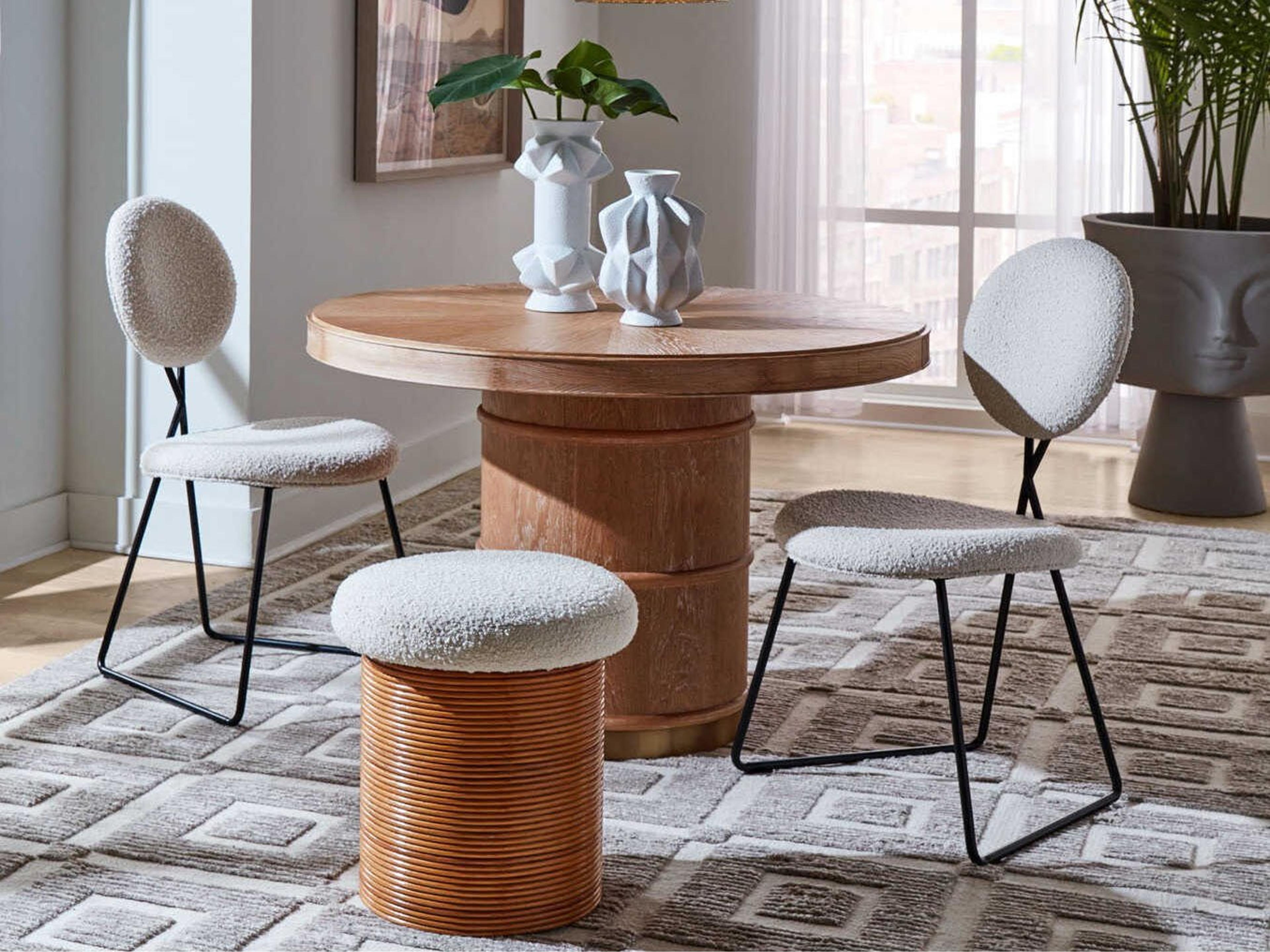 Caprice Brown Oak Dining Room Set