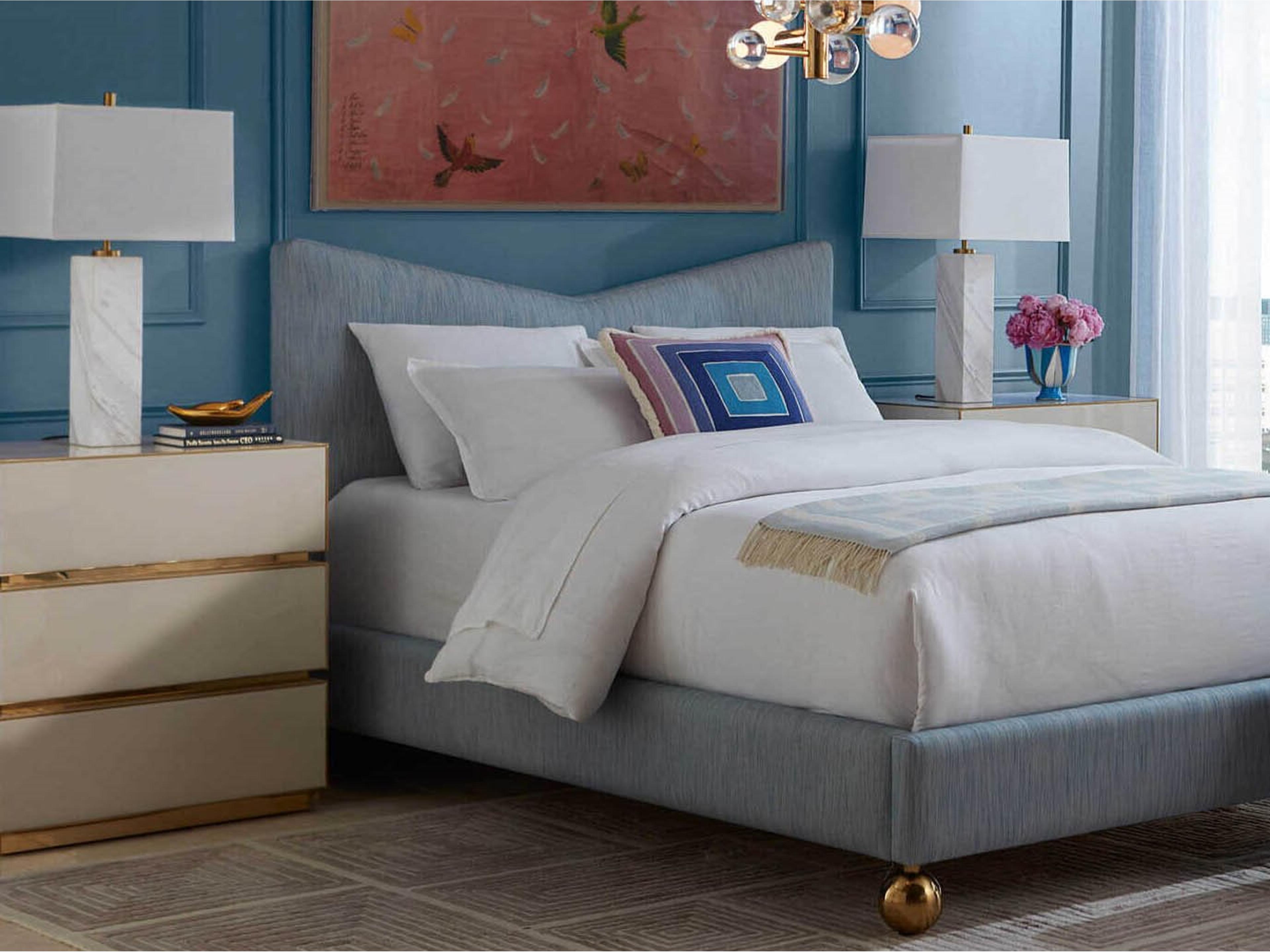 Chevron Blue Bedroom Set