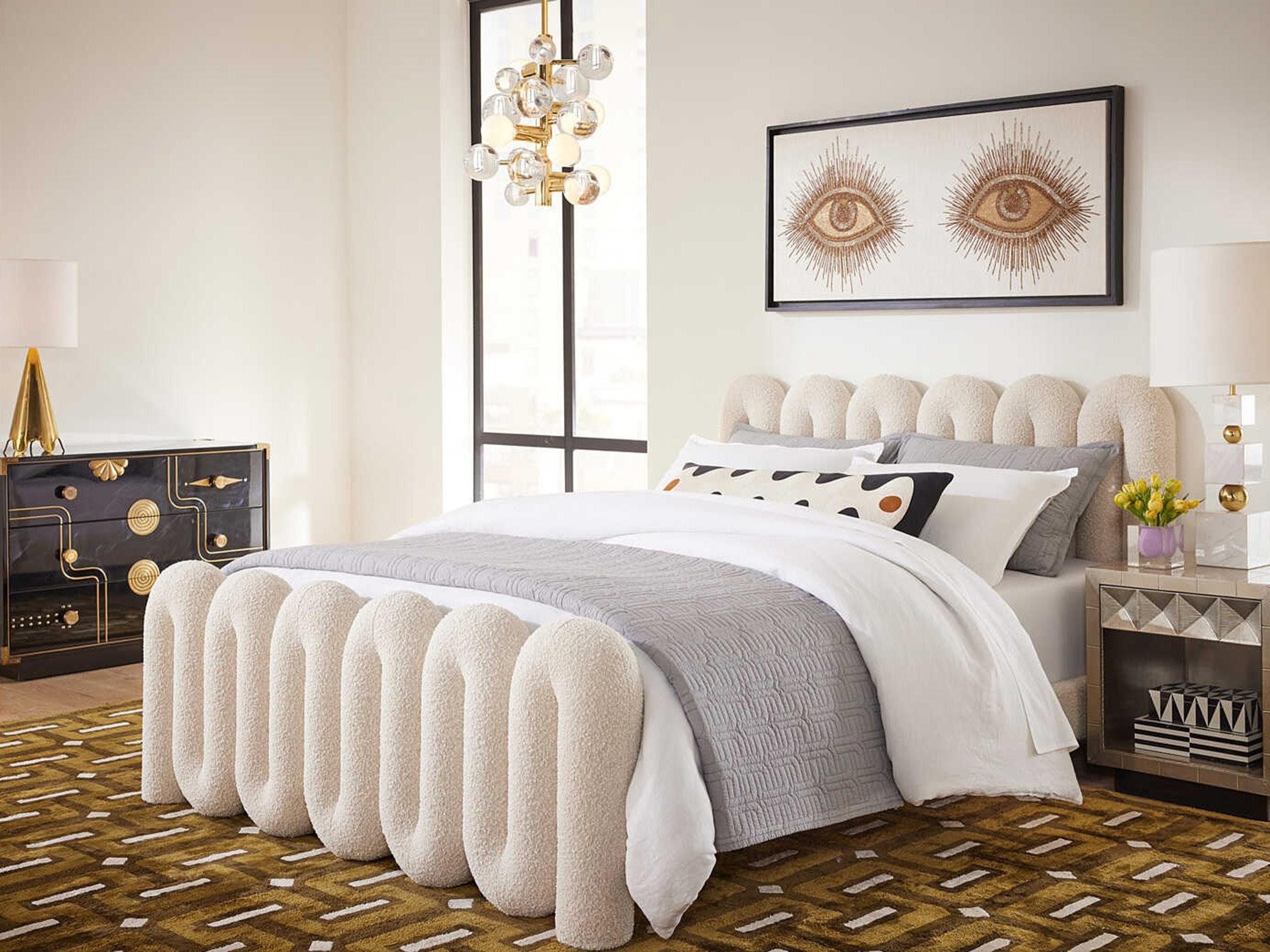 Serpentine White Bedroom Set