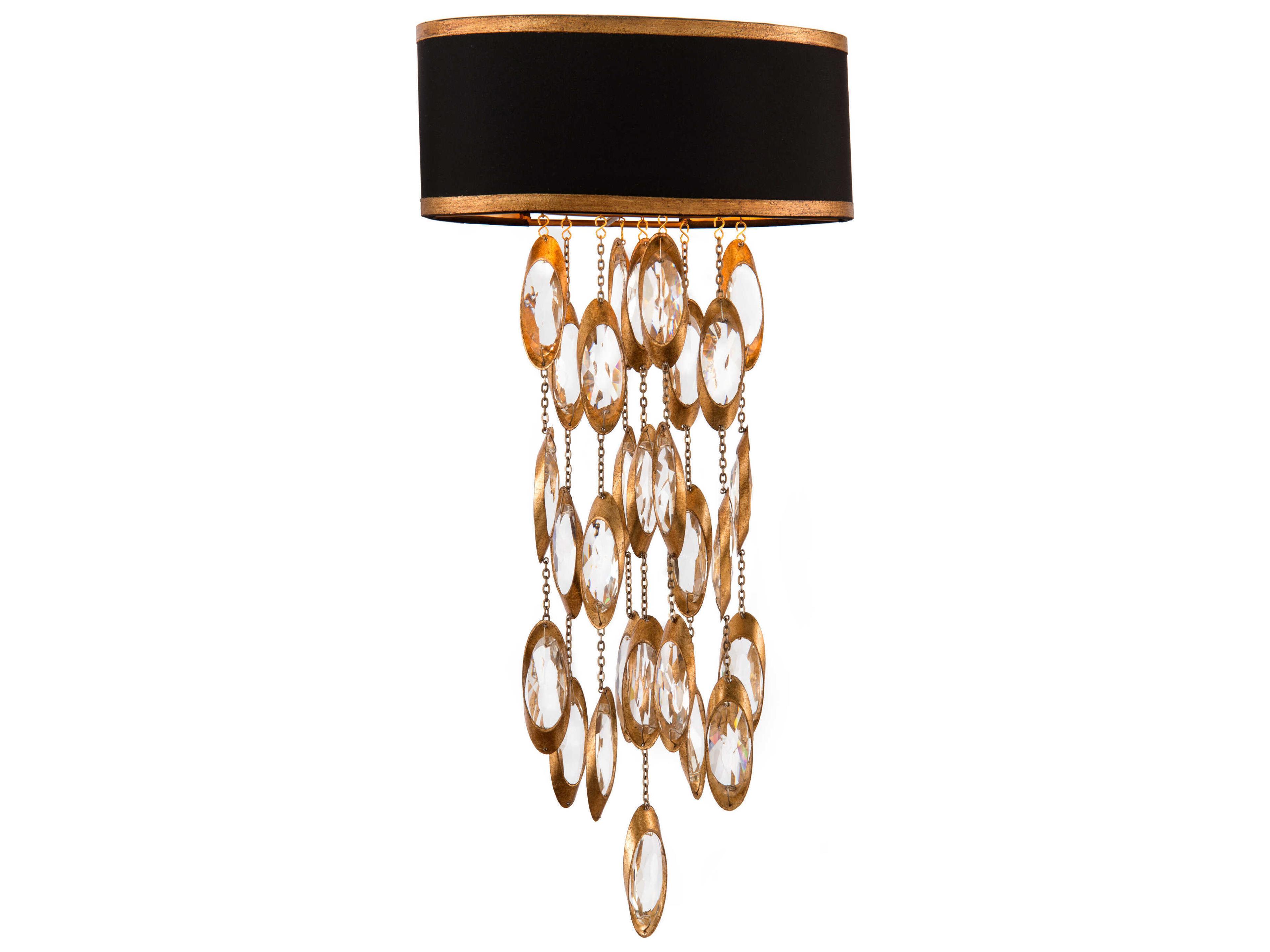 John Richard Black Tie 2-Light Crystal Wall Sconce