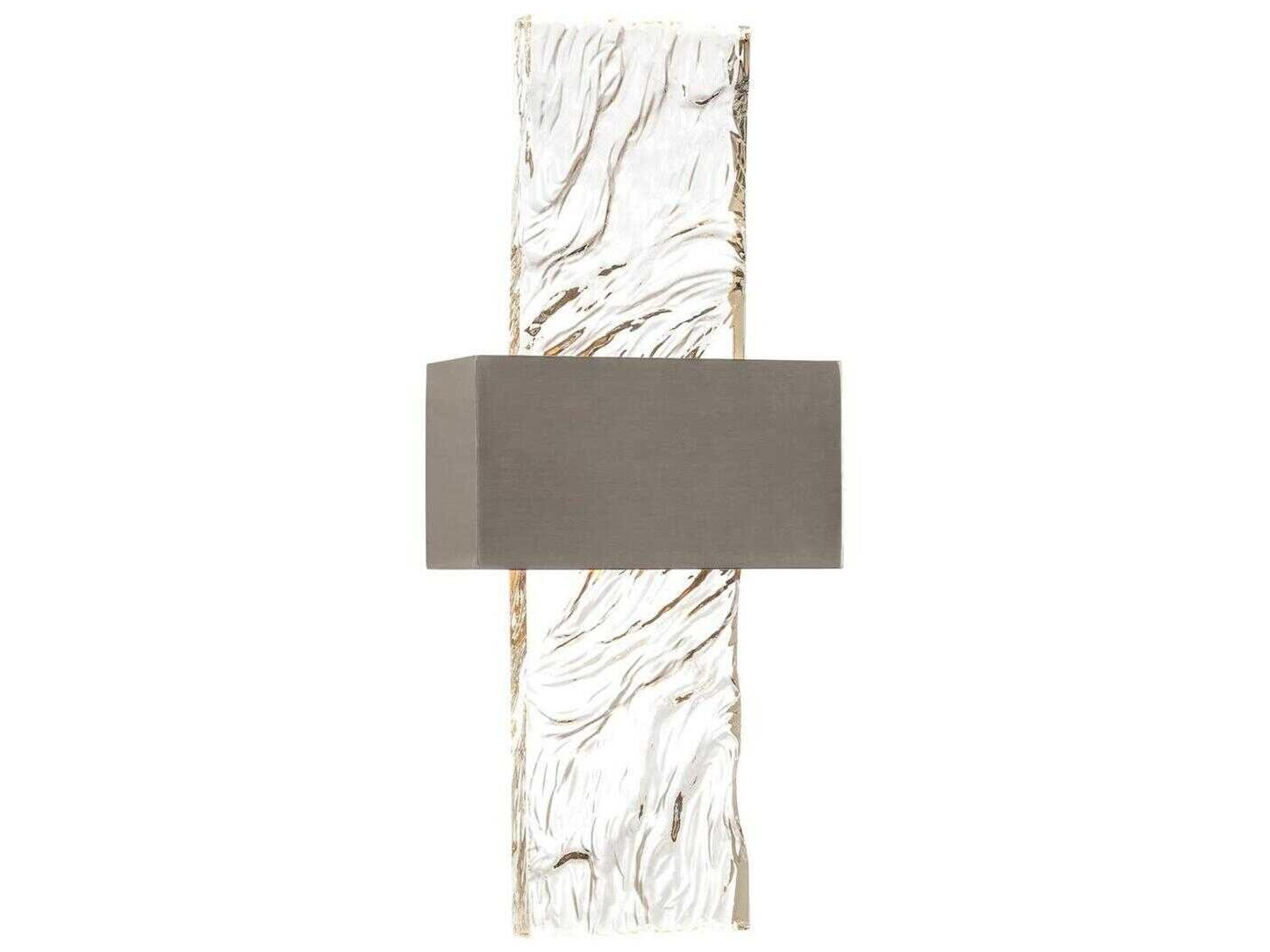 Mark Mcdowell 1-Light Brushed Nickel Glass Wall Sconce