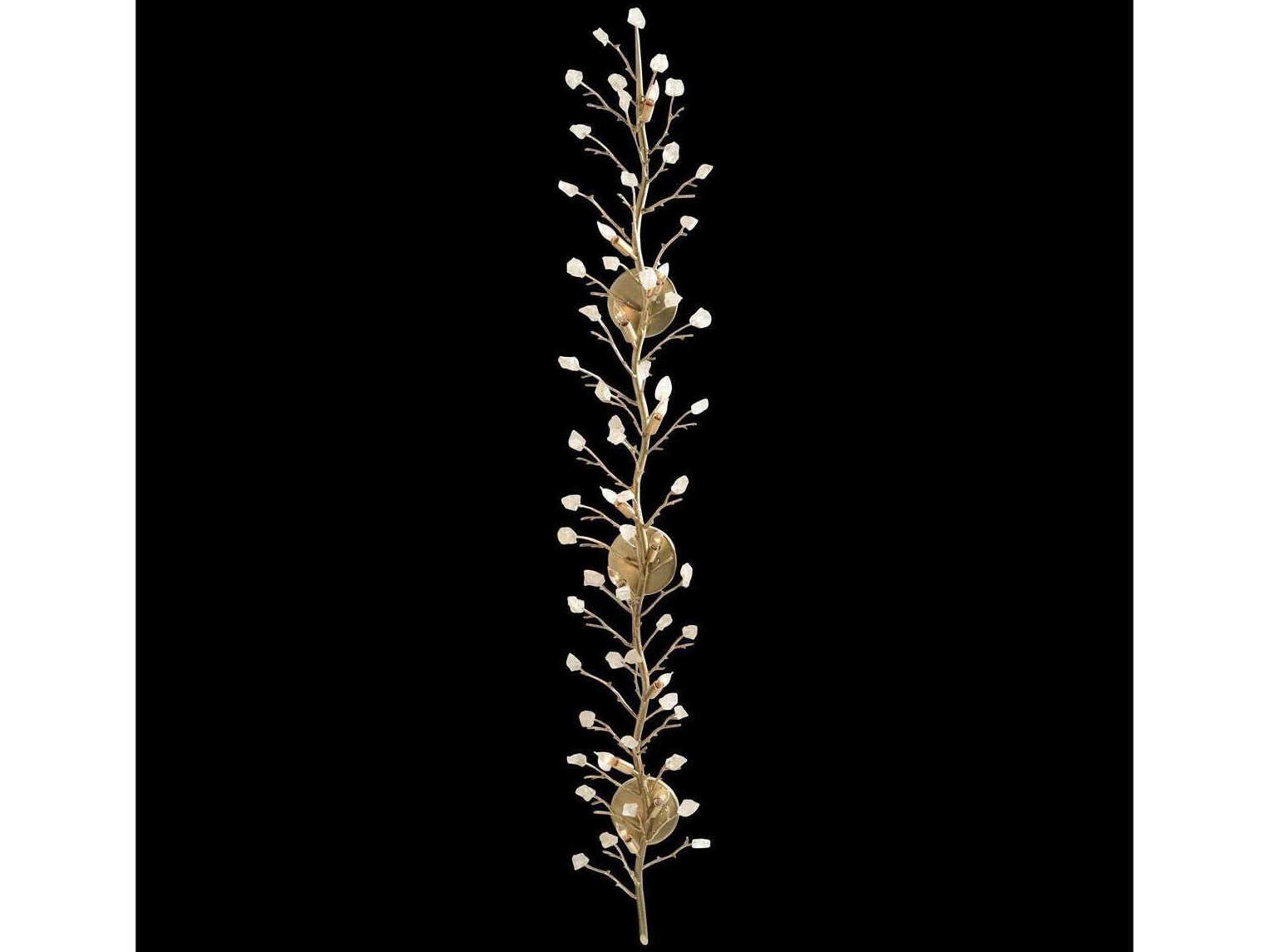 John Richard Mark McDowell Quartz 12-Light Antique Silver Champagne Wall Sconce