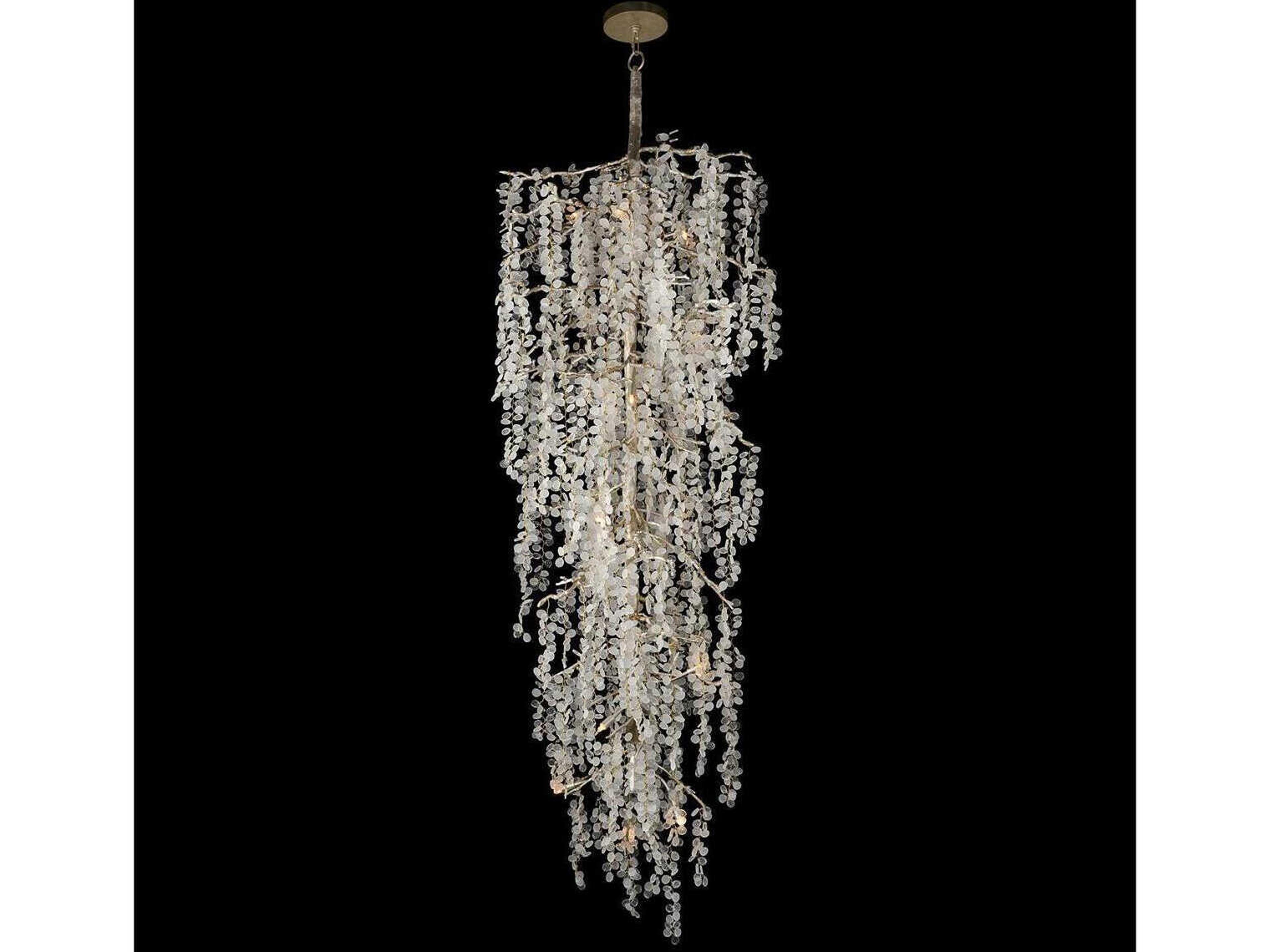 Shiro-Noda Fifteen-Light Chandelier Crystal Cluster