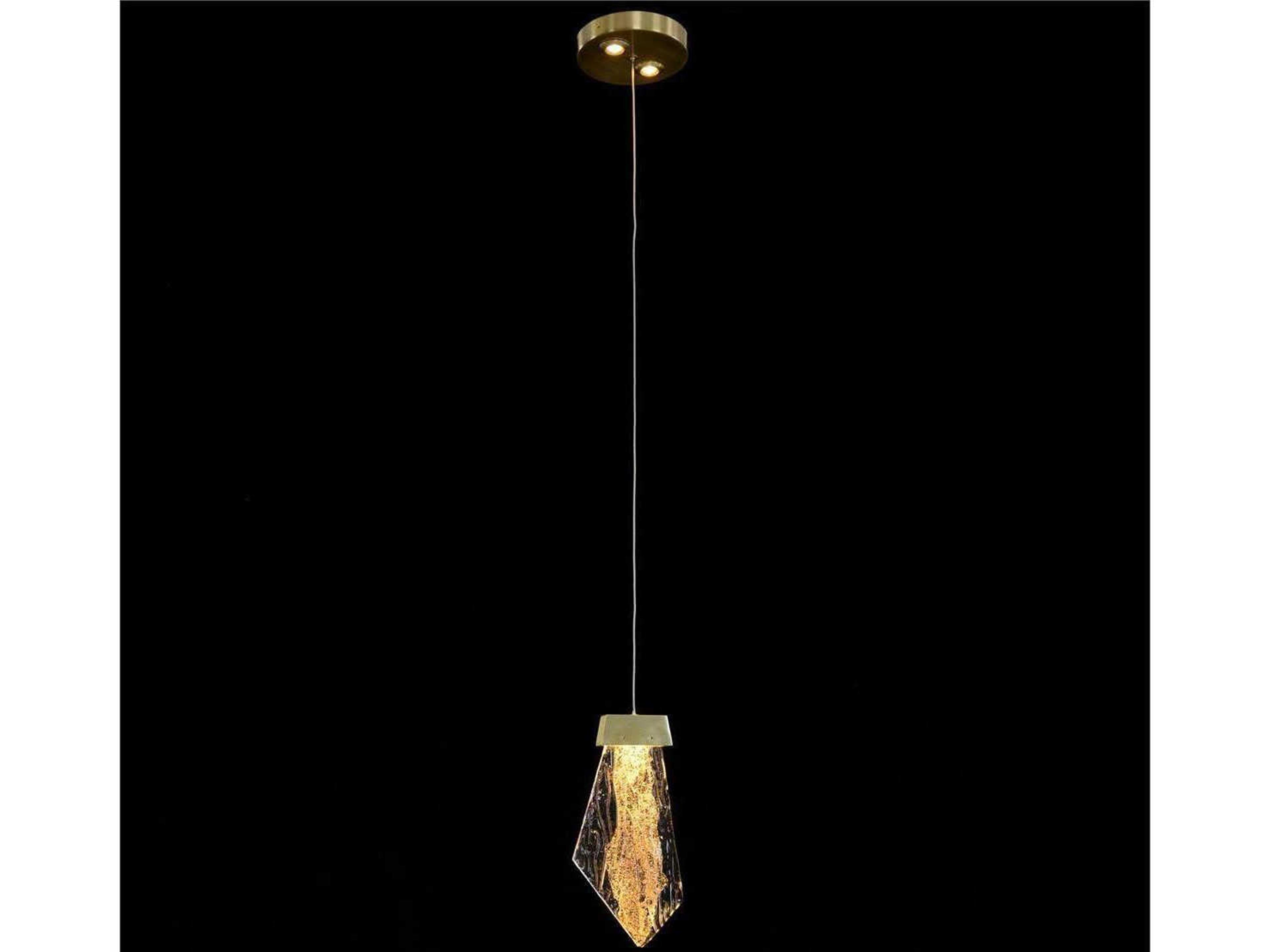 Lux 1-Light Brass Mini Pendant