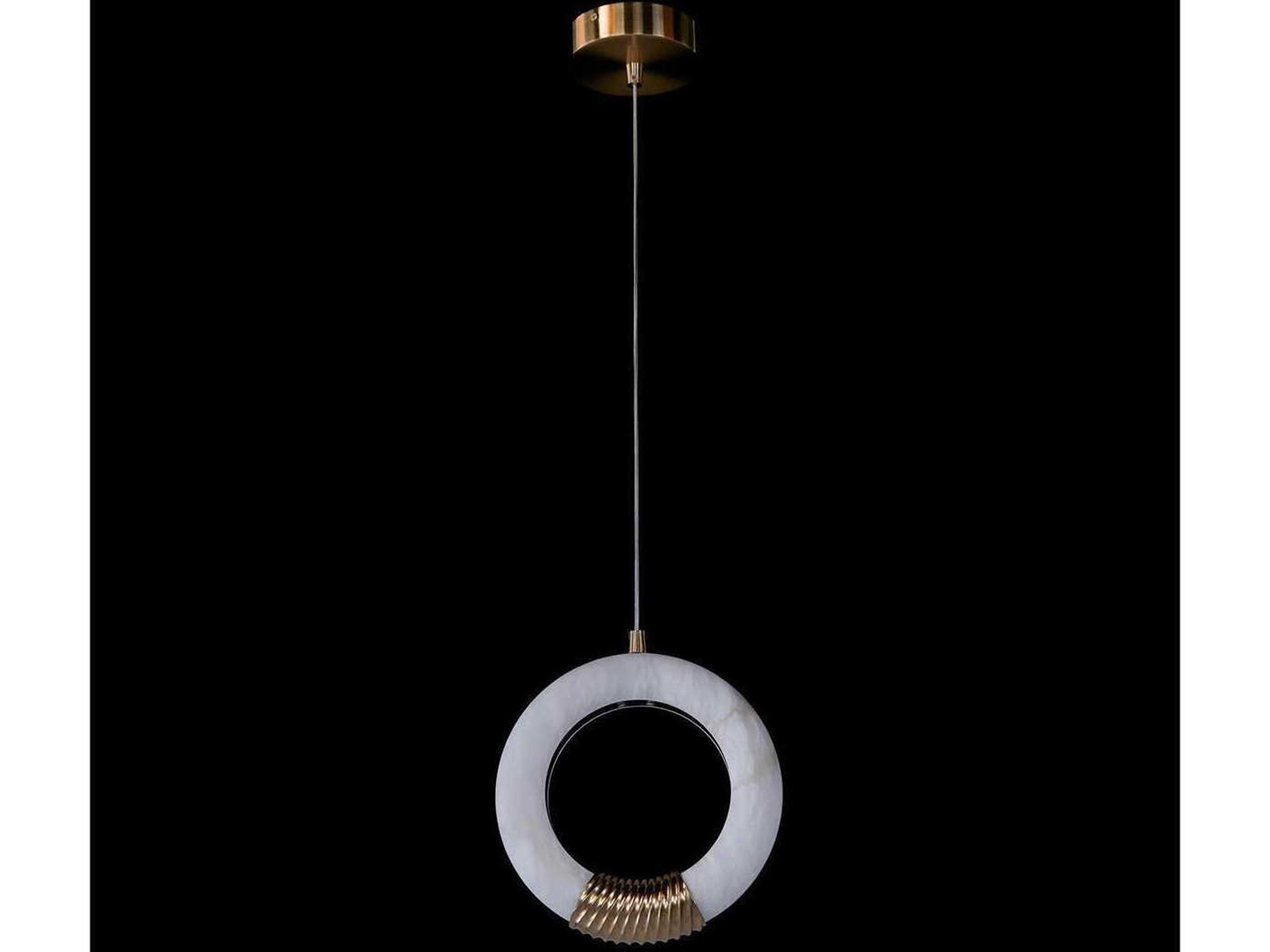 John Richard Bangela Antique Brass Round Mini Pendant