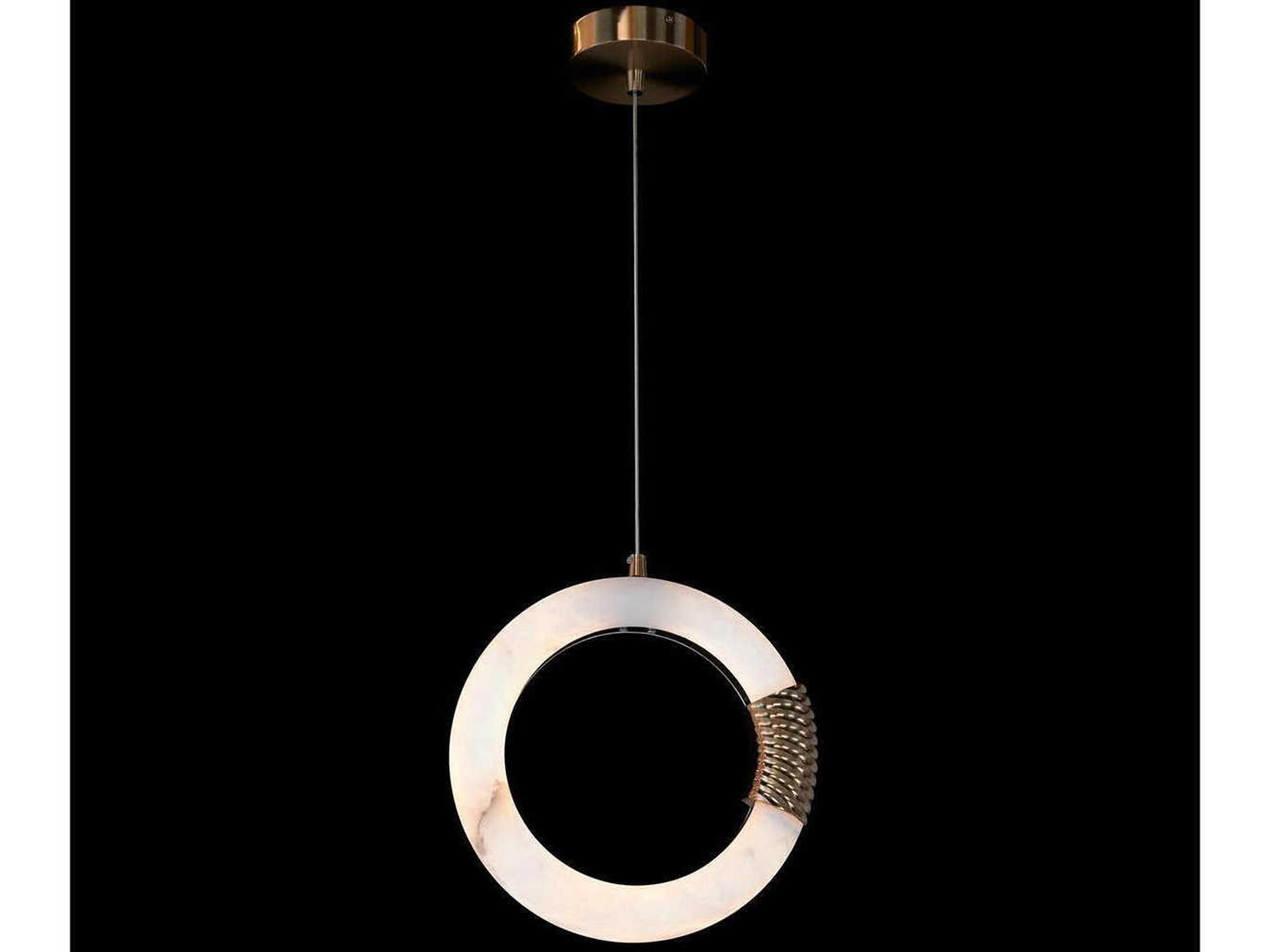 John Richard Bangela Antique Brass Round Mini Pendant