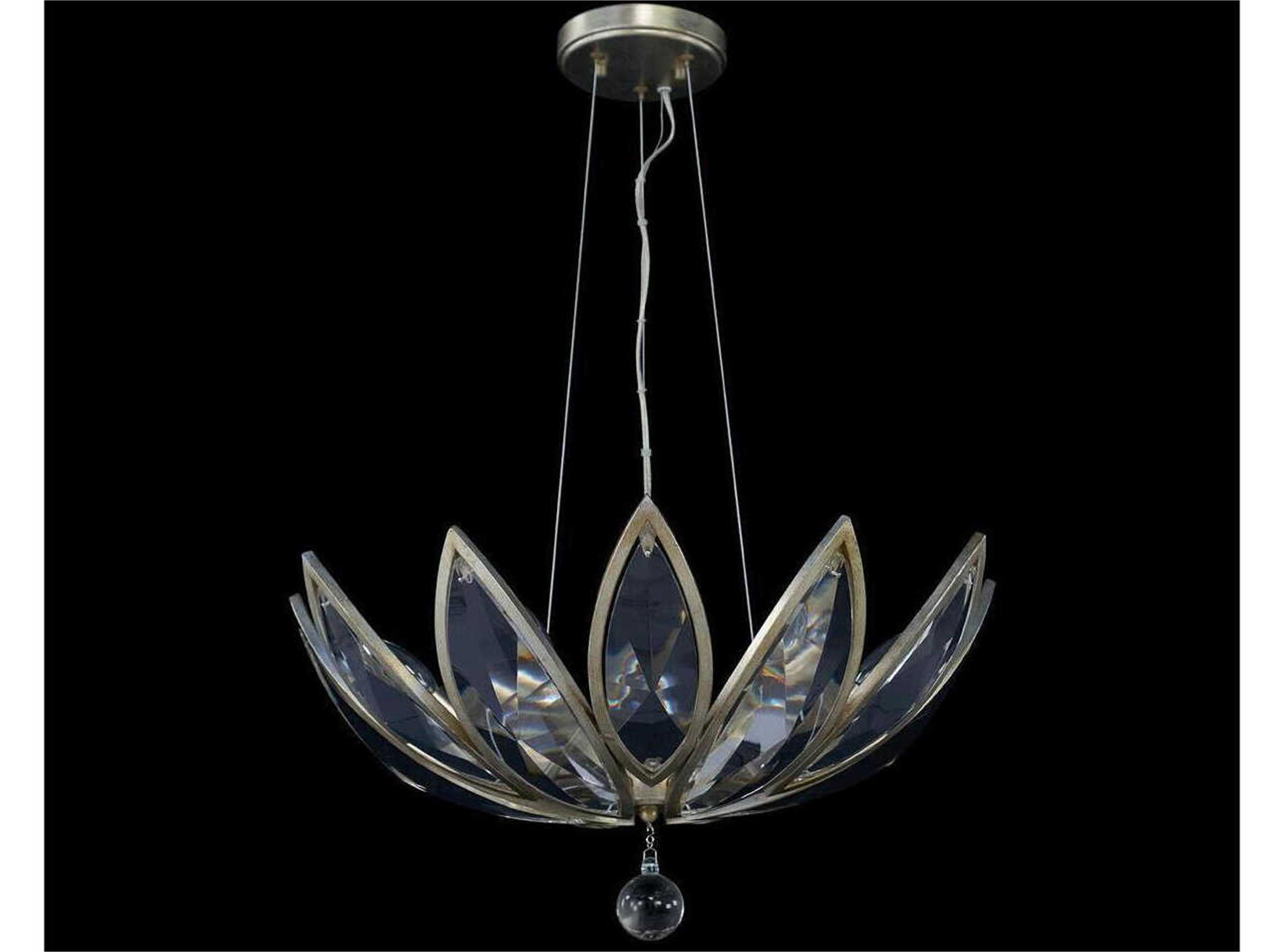 John Richard Petaline 6-Light Champagne Silver Pendant