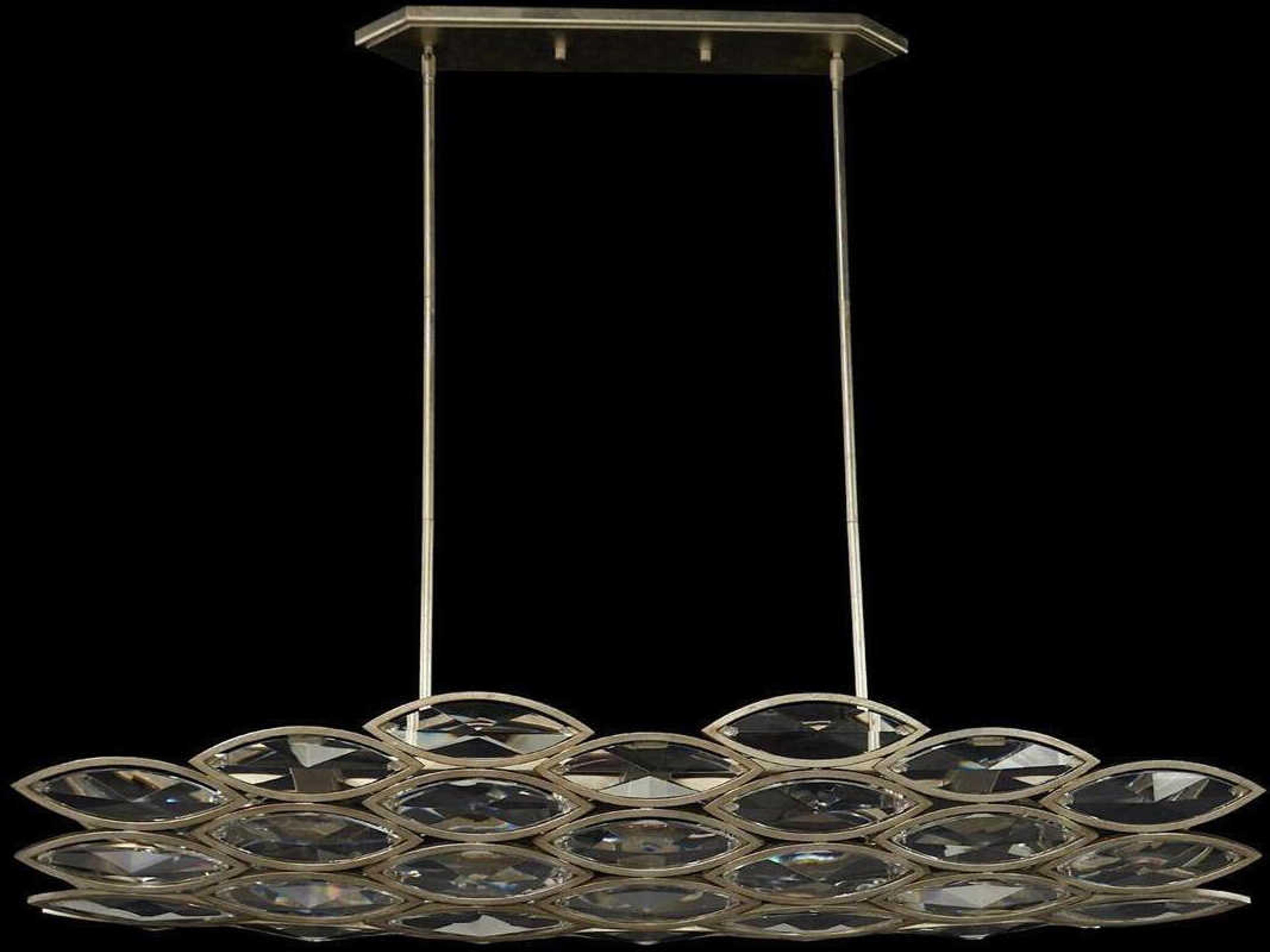 John Richard Petaline 5-Light Champagne Silver Island Pendant