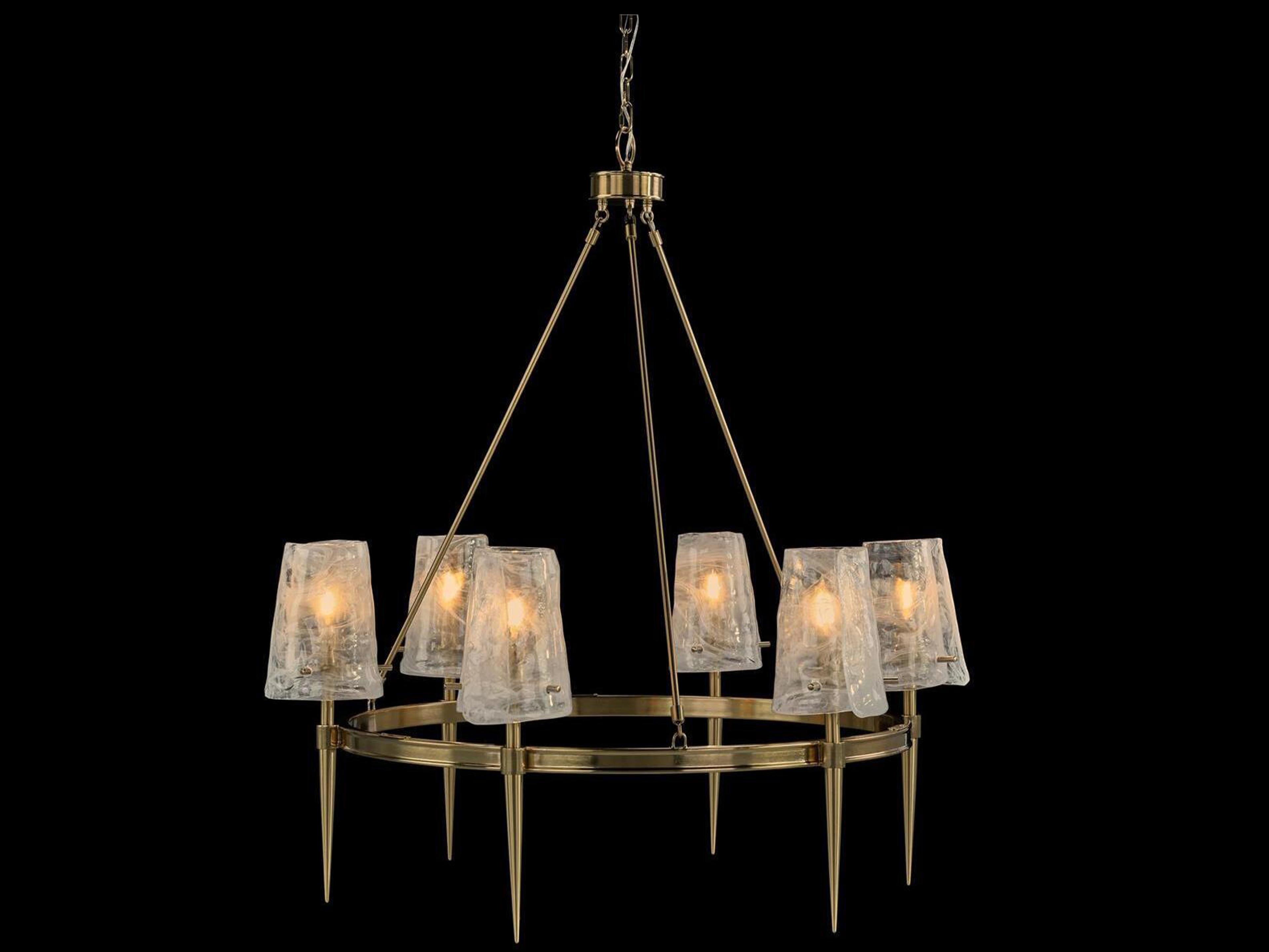 Torch 6-Light Coffee Bronze Chandelier