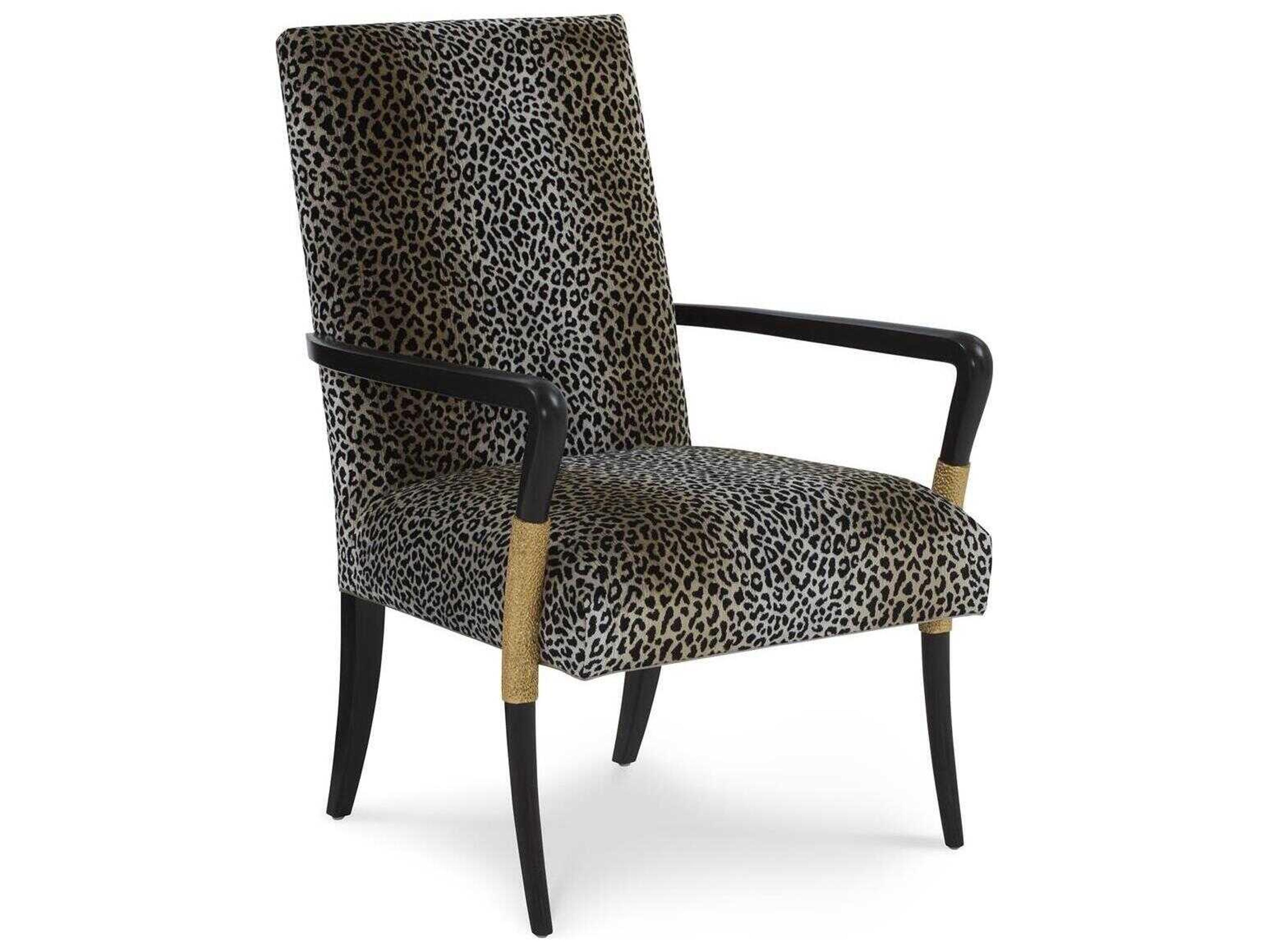 Savona Black Upholstered Arm Dining Chair