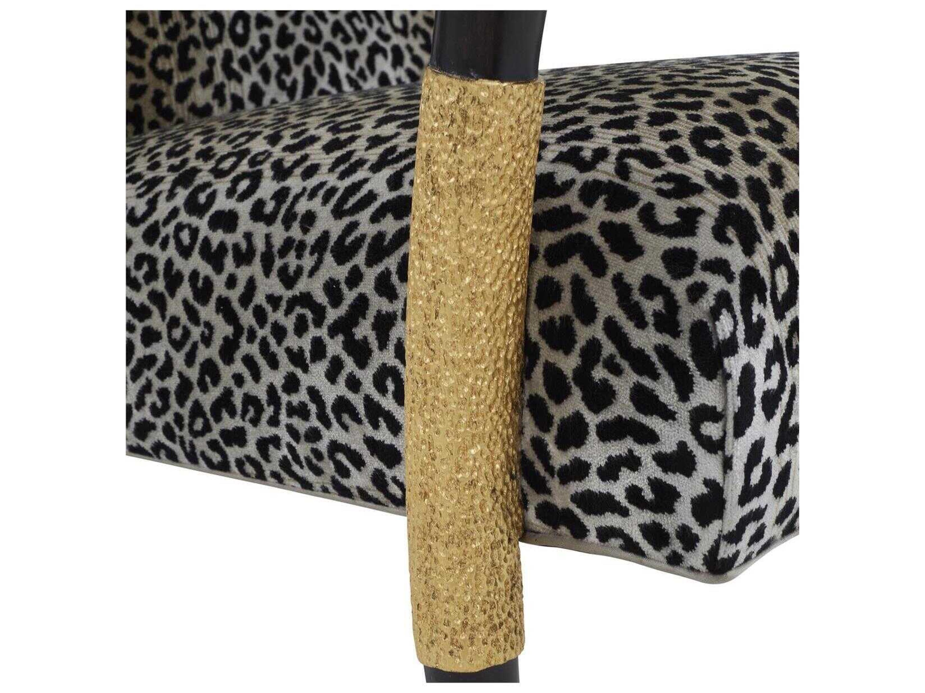 John Richard Savona Black Upholstered Arm Dining Chair