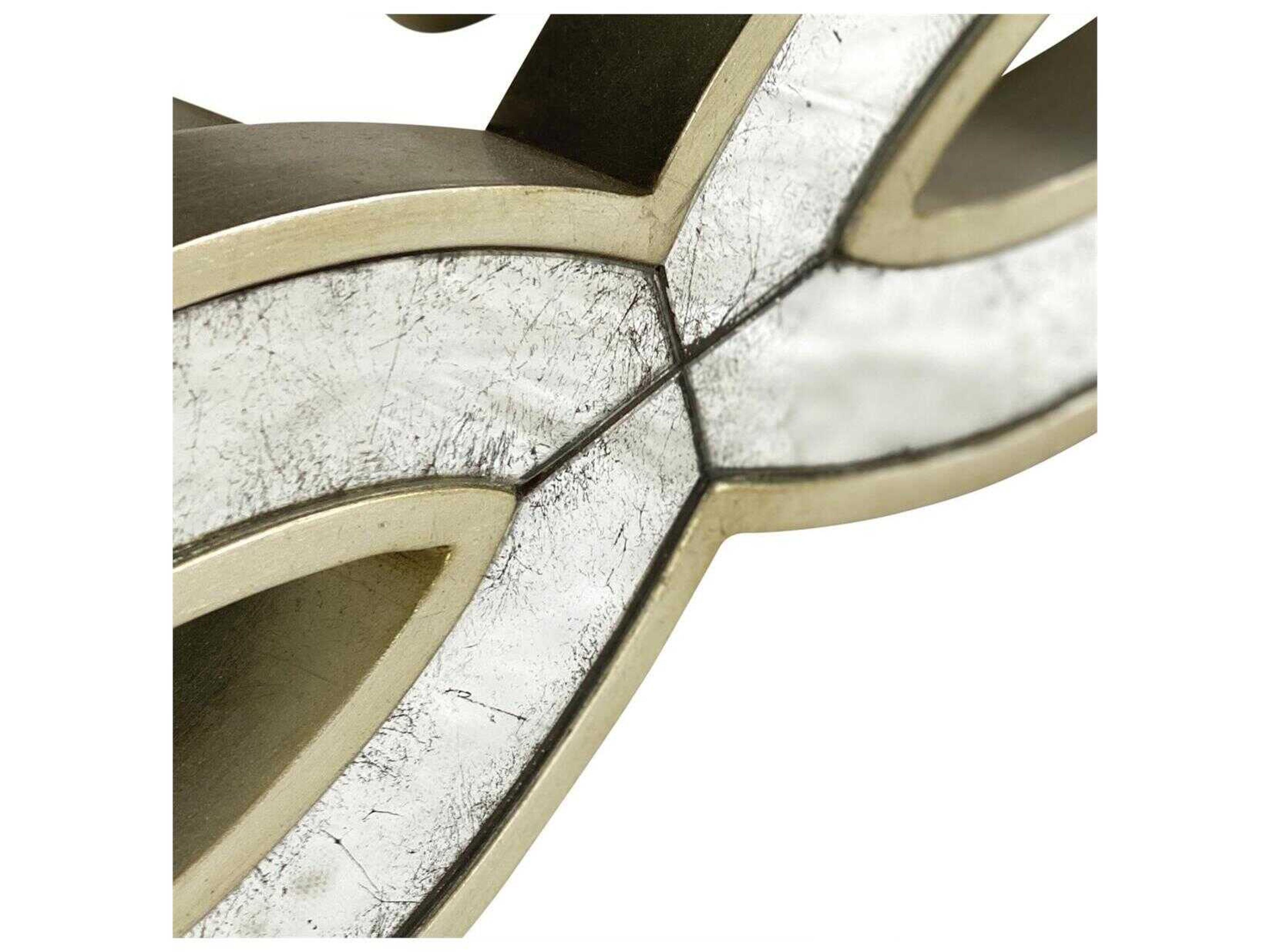 John Richard TrIVi Champagne White Upholstered Accent Stool