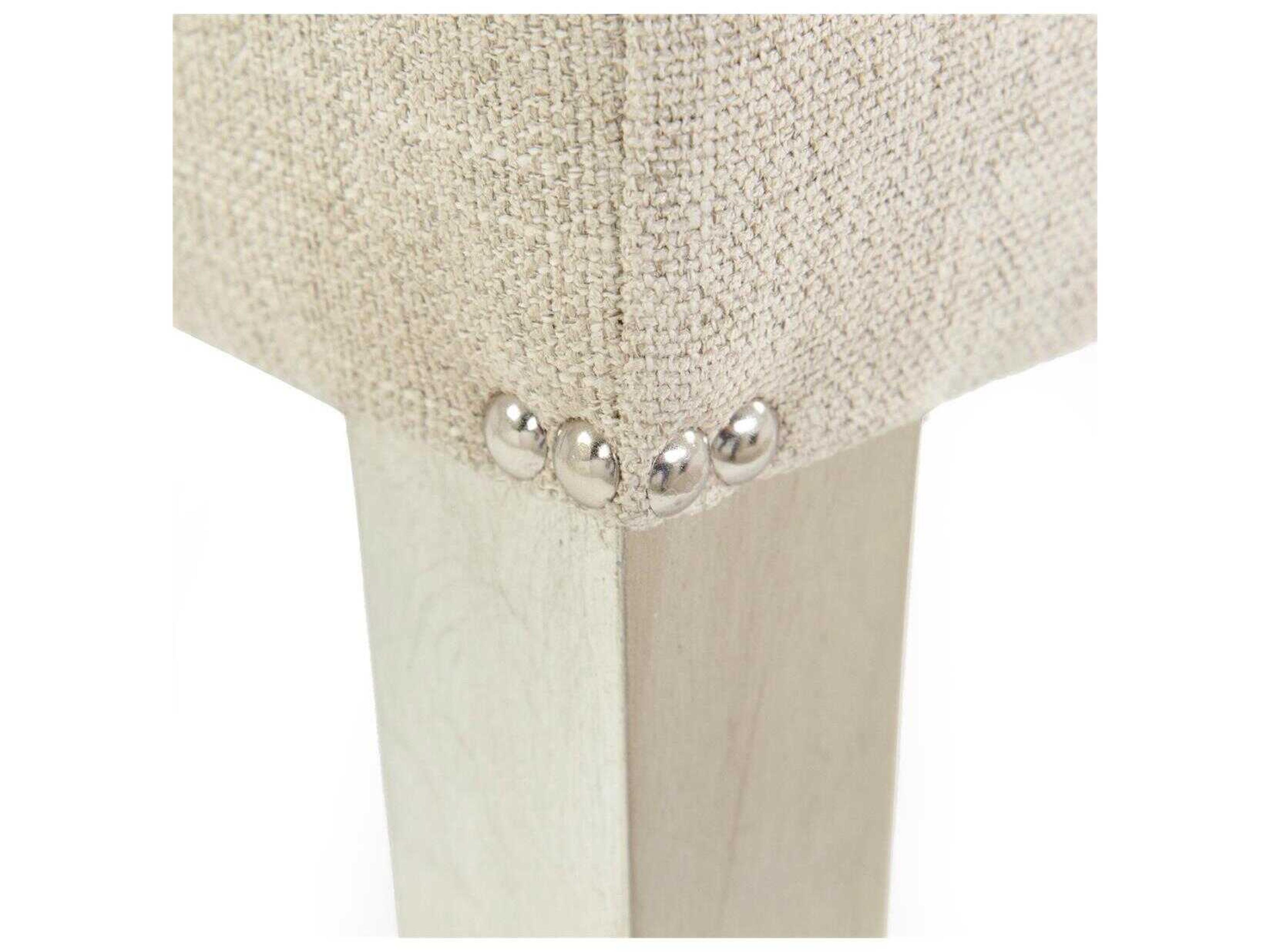 John Richard Dune Beige Upholstered Side Dining Chair