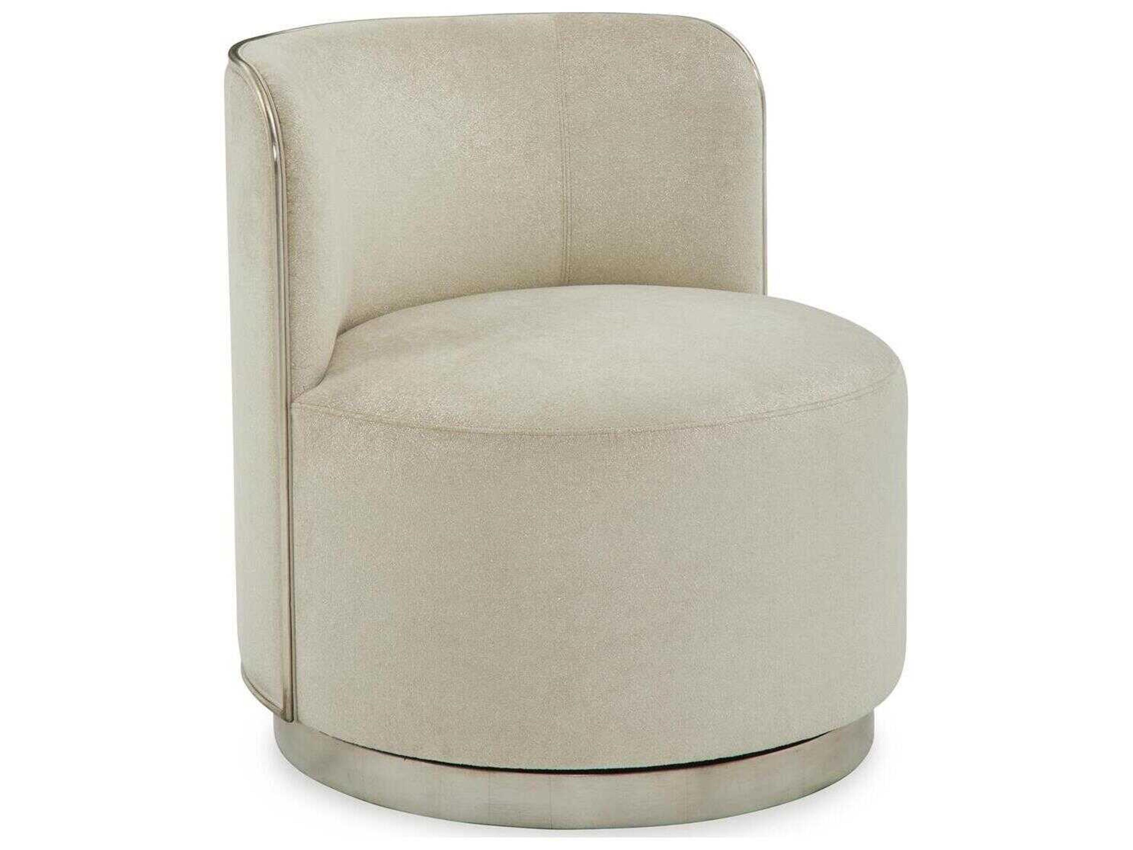 Bangle Cream Fabric Accent Chair