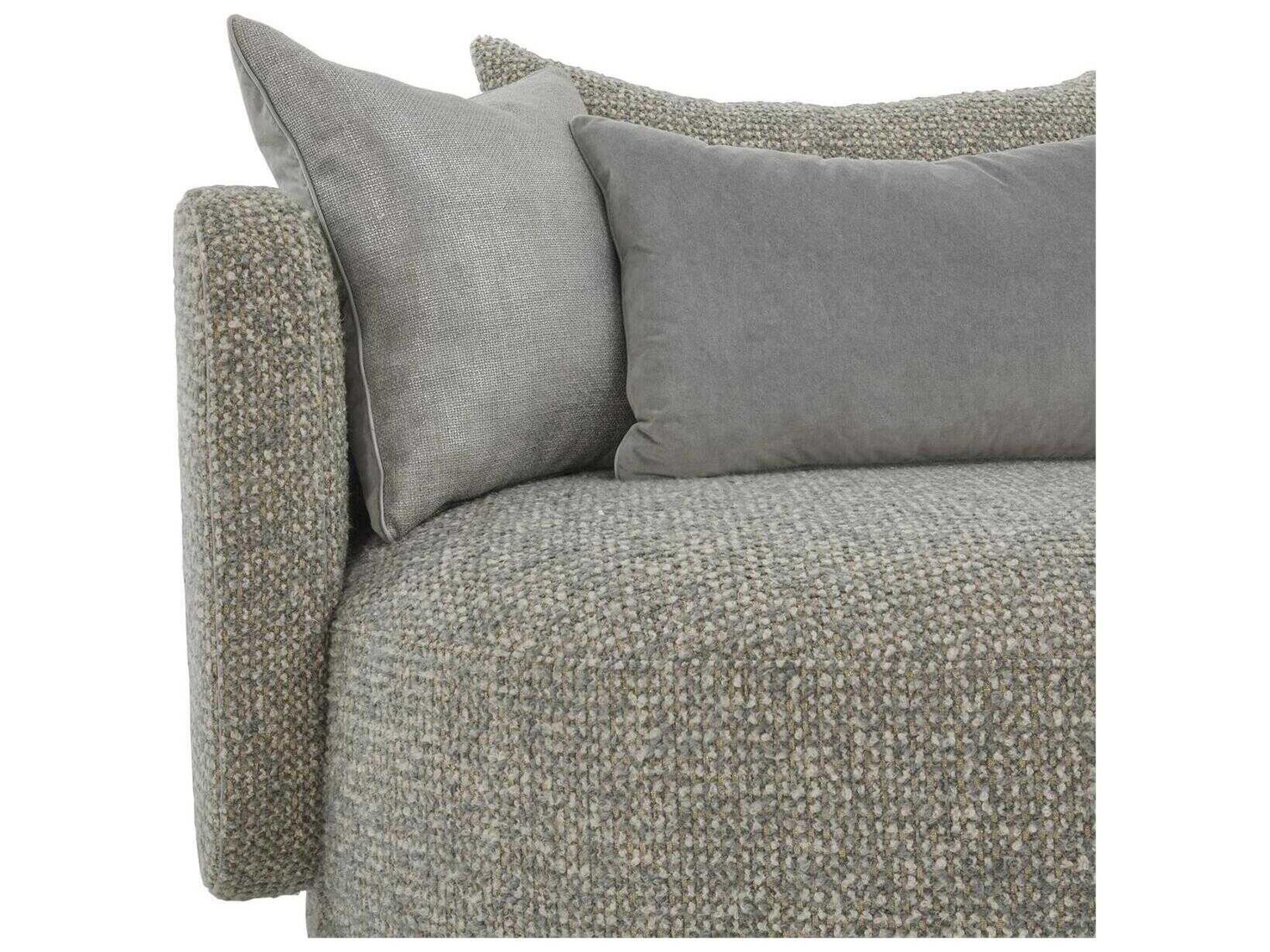 John Richard Soledad Gray Fabric Accent Chair