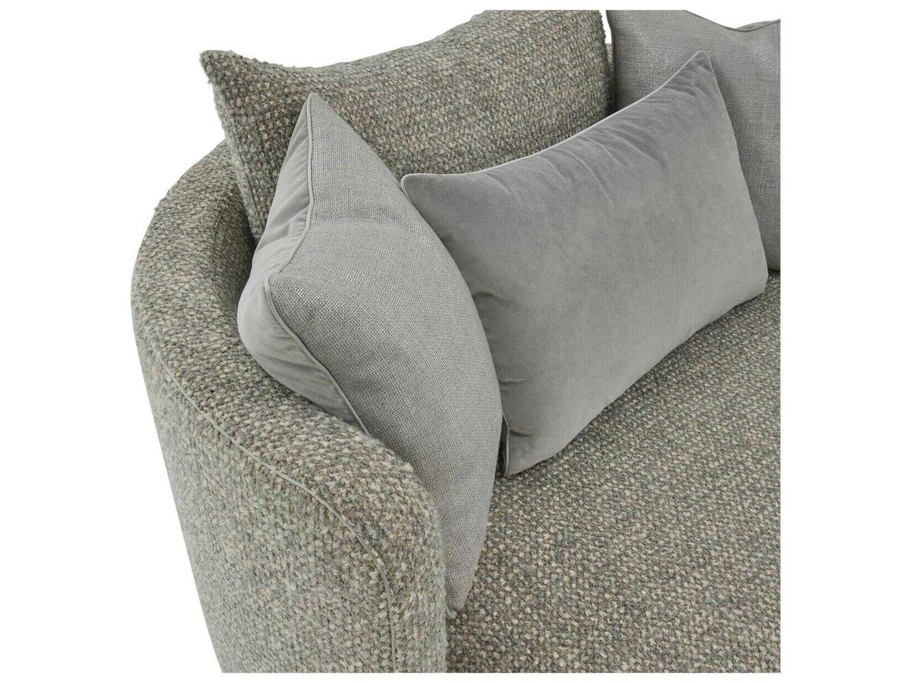 John Richard Soledad Gray Fabric Accent Chair