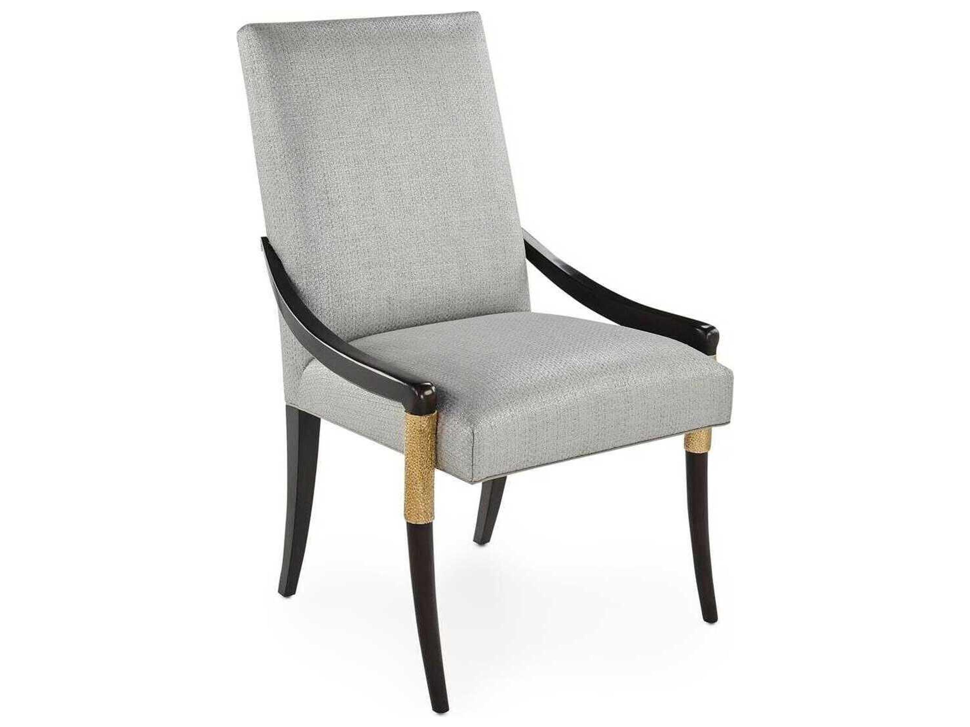 Savona Beech Wood Gray Upholstered Armless Dining Chair