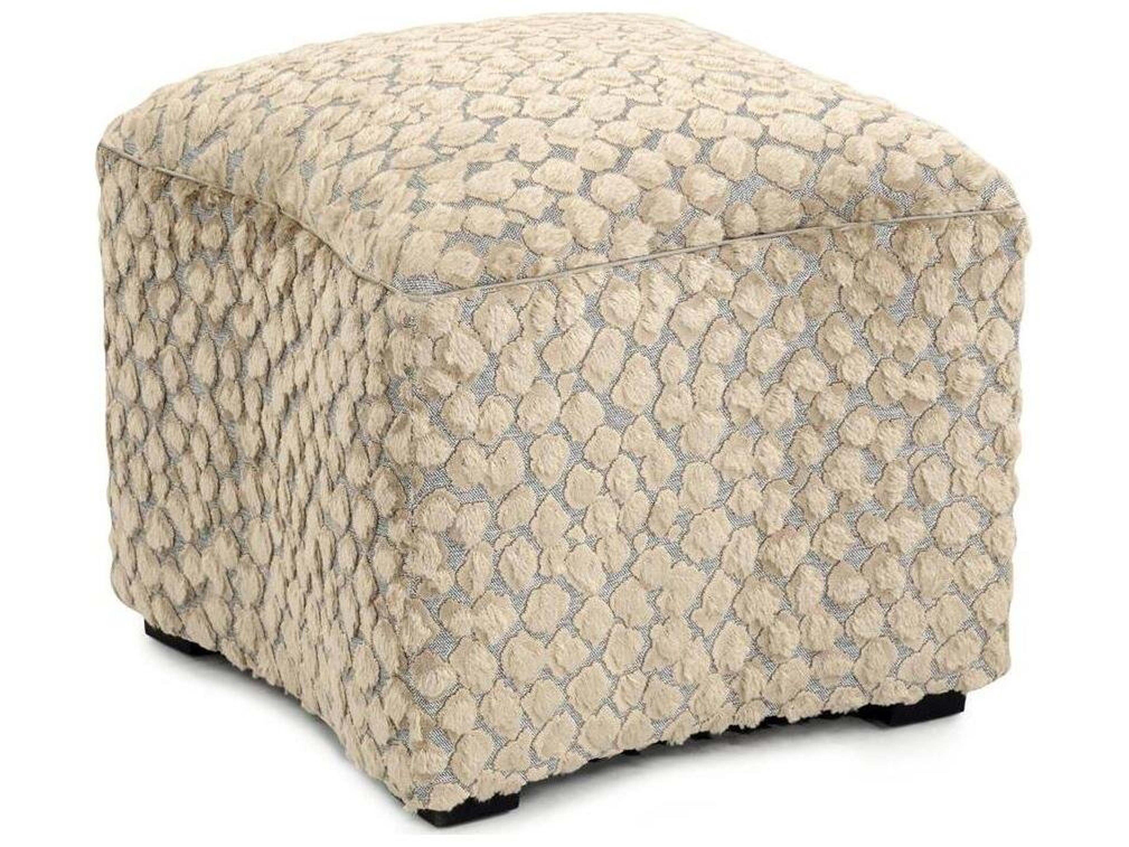 John Richard Brown Upholstered Ottoman