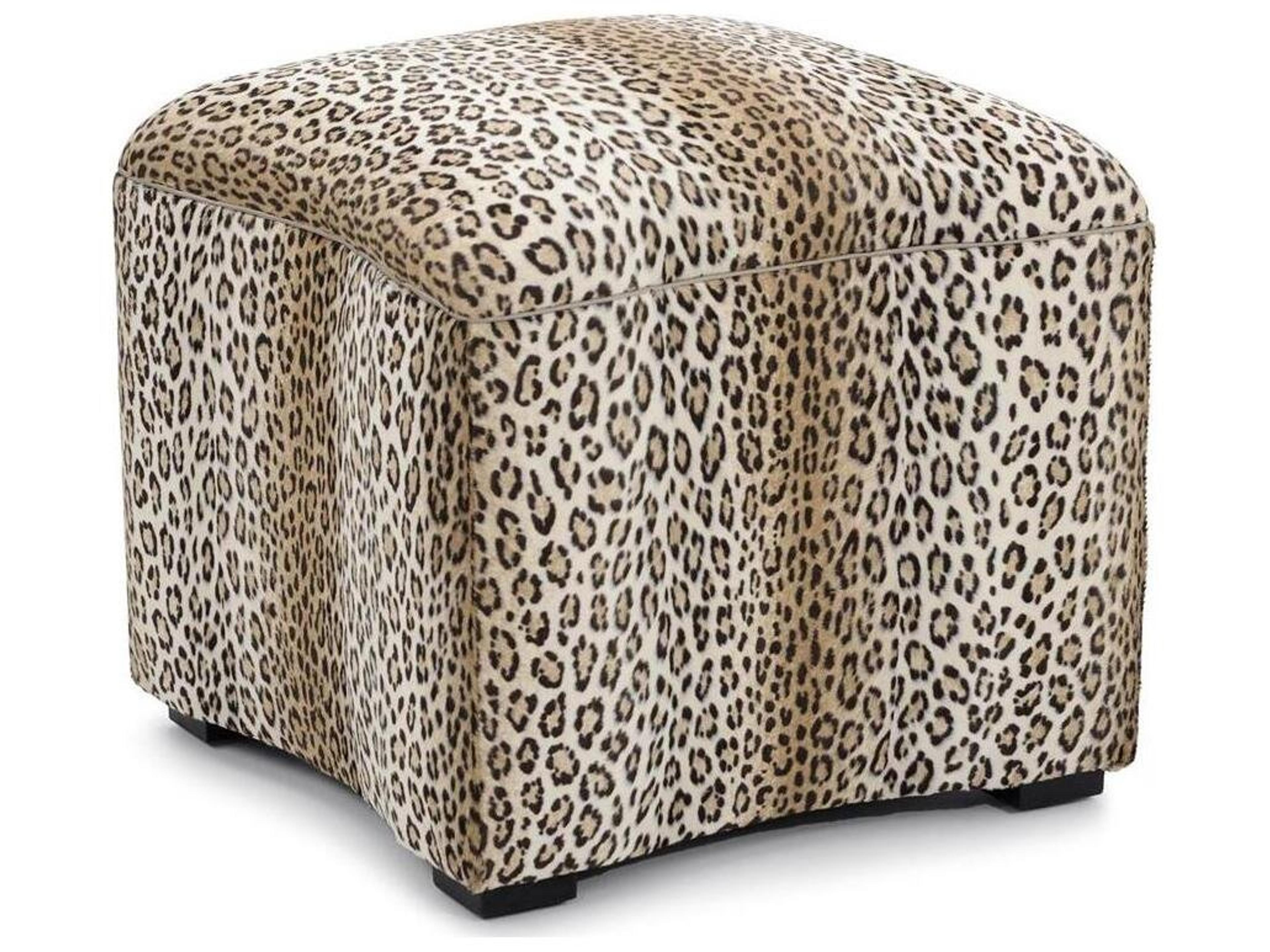 Brown Upholstered Ottoman
