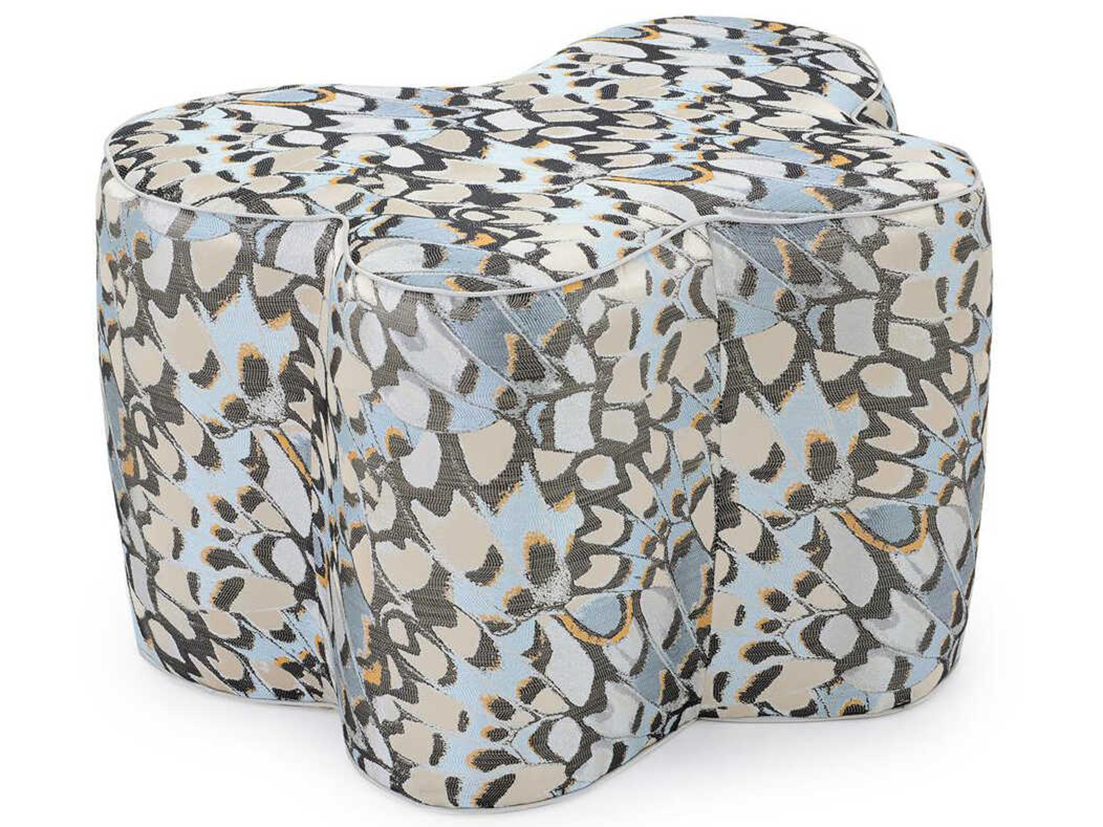 John Richard Blue Ottoman