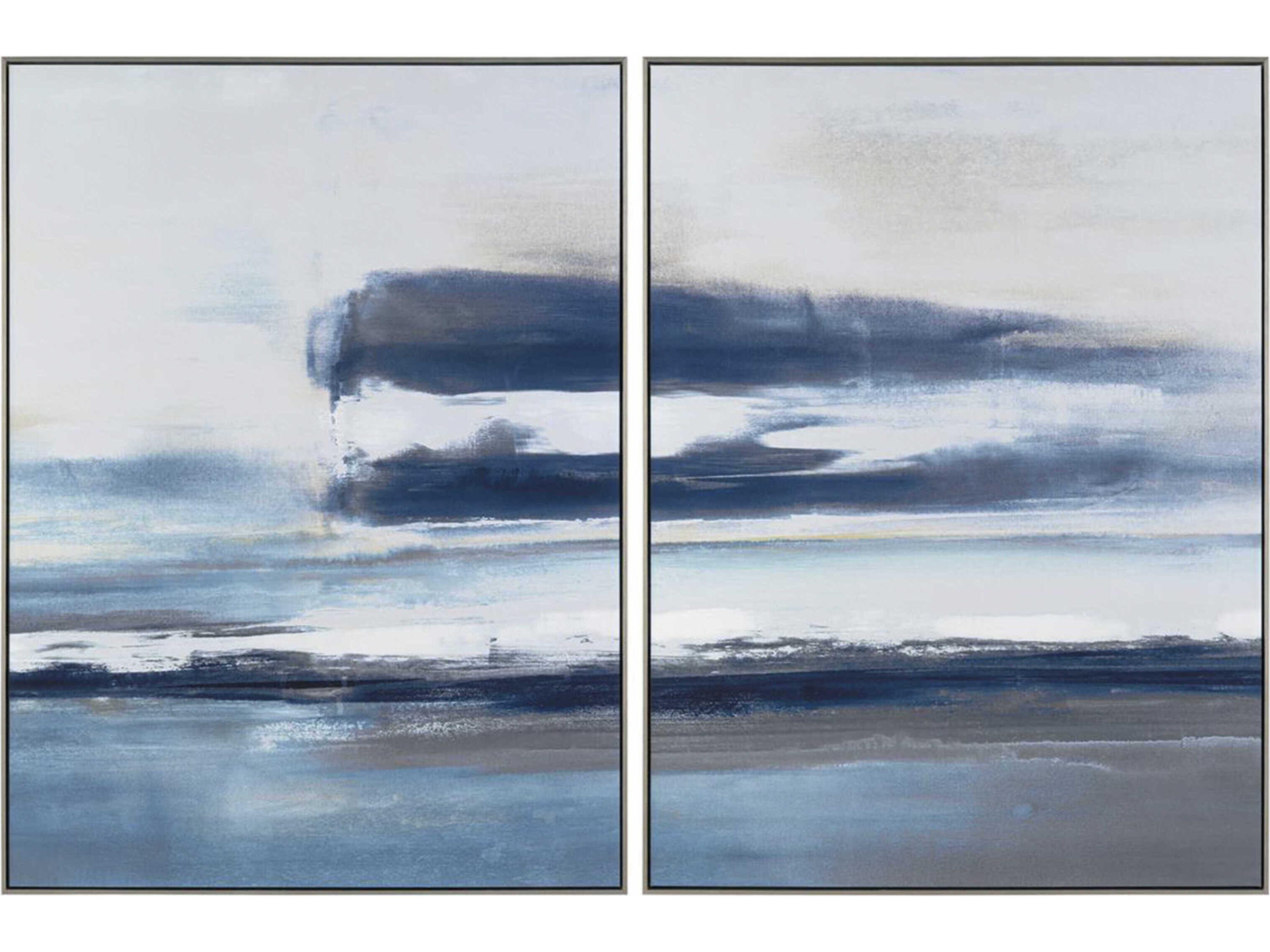 Carol Benson-Cobb Horizon's Break Diptych Framed Art