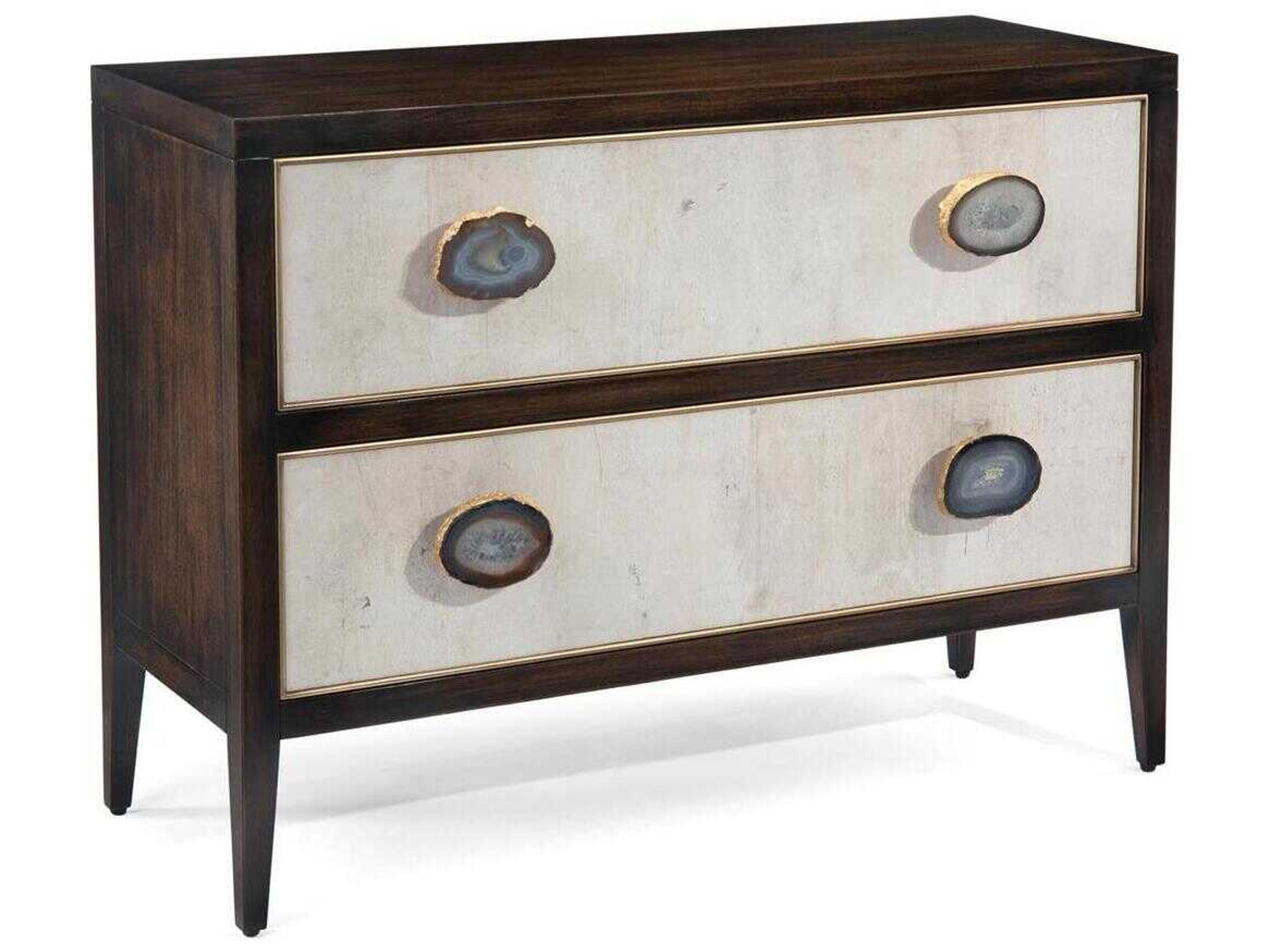 Palma Two-Drawer Chest Black Gesso