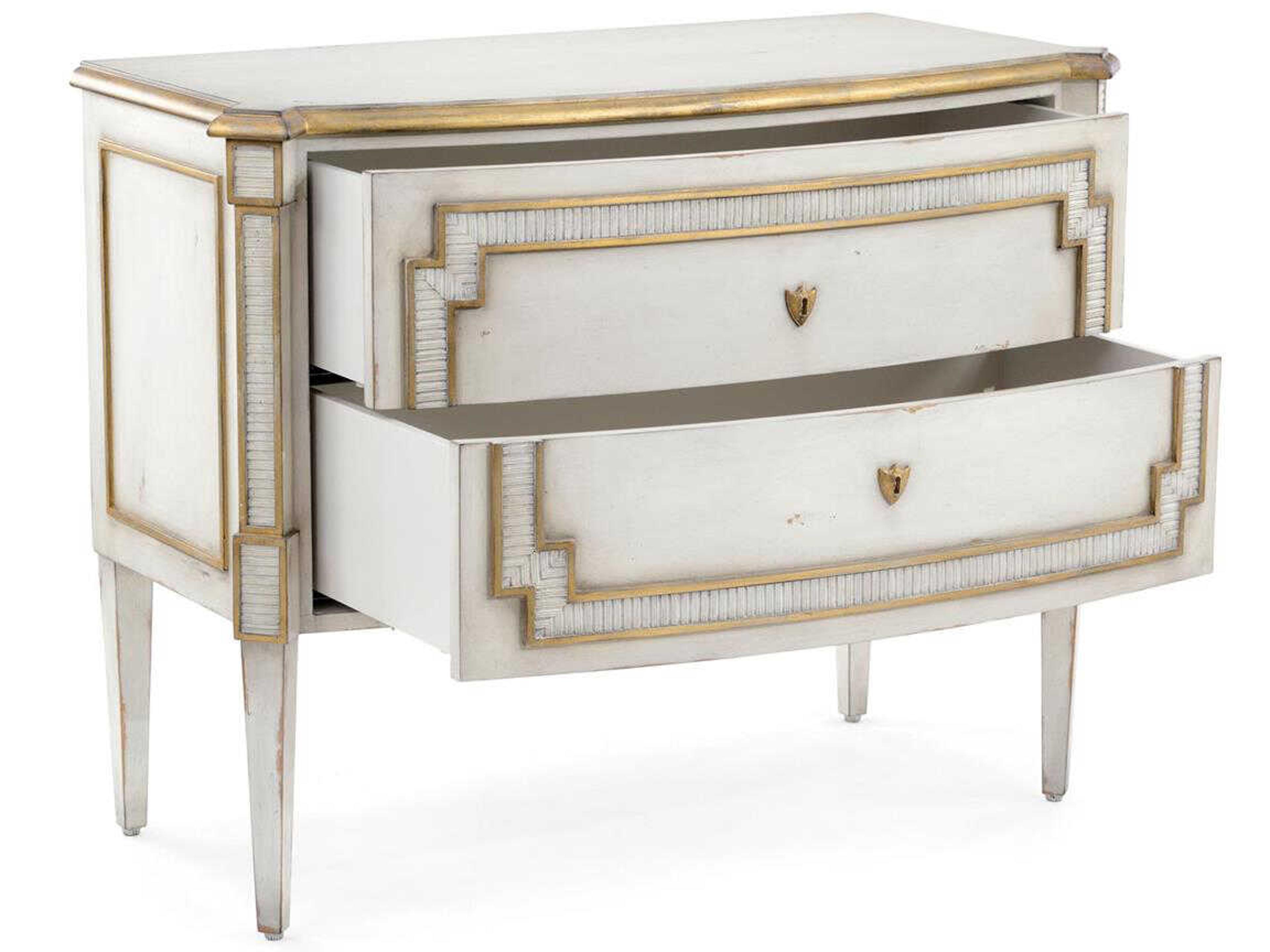 John Richard Mark McDowell Corsini 2-Drawers Beech Wood Nightstand