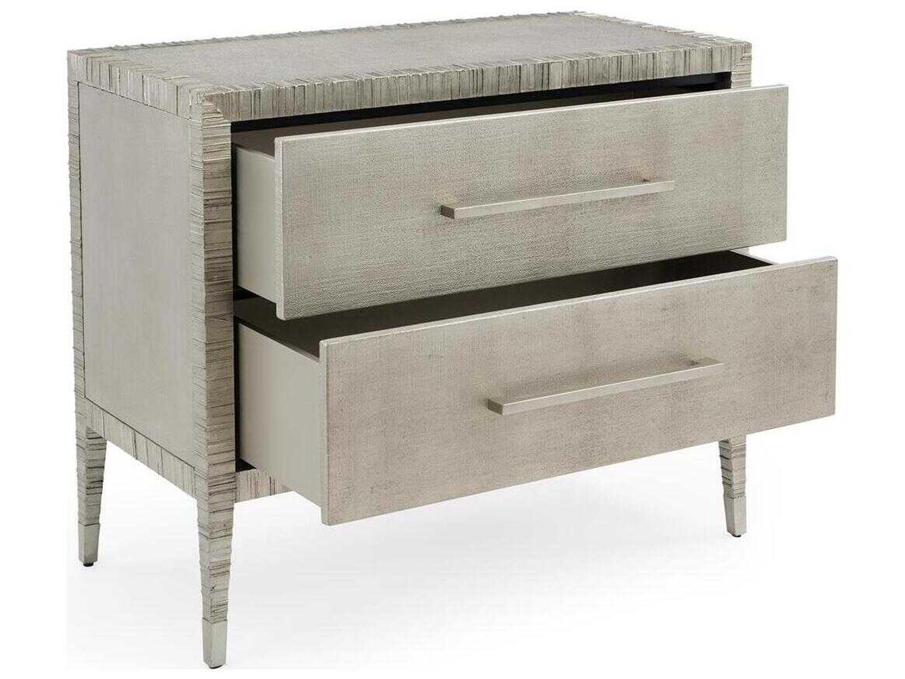 John Richard Mark McDowell Carraway 2-Drawers Beech Wood Nightstand