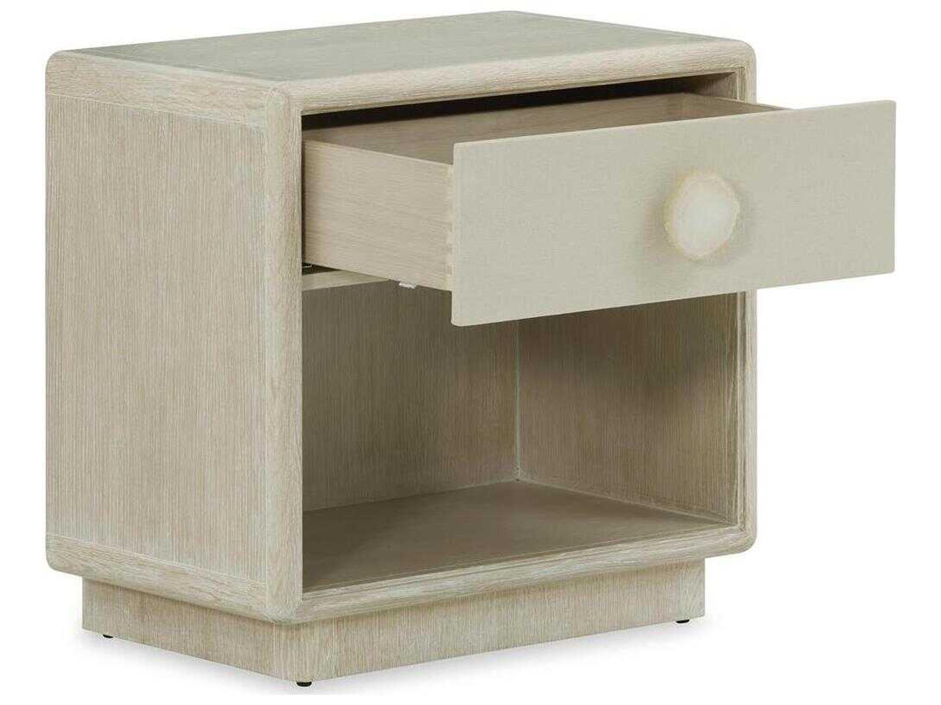 John Richard Alba 1-Drawer Oak Wood Nightstand